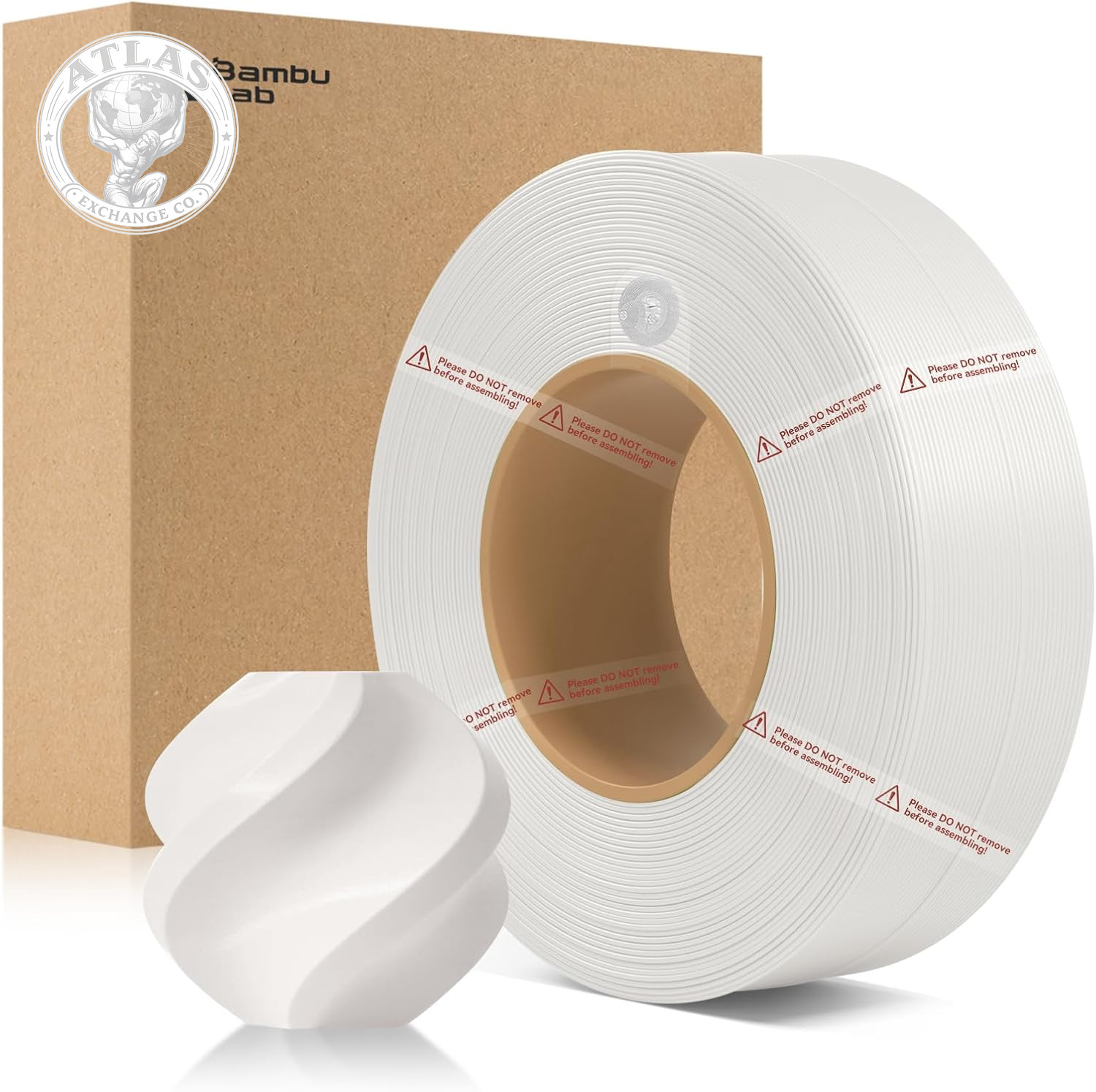 ENOMAKER Bamboo Lab PLA Basic Filament Refill Jade White 10100 1.75Mm, 3D Printe