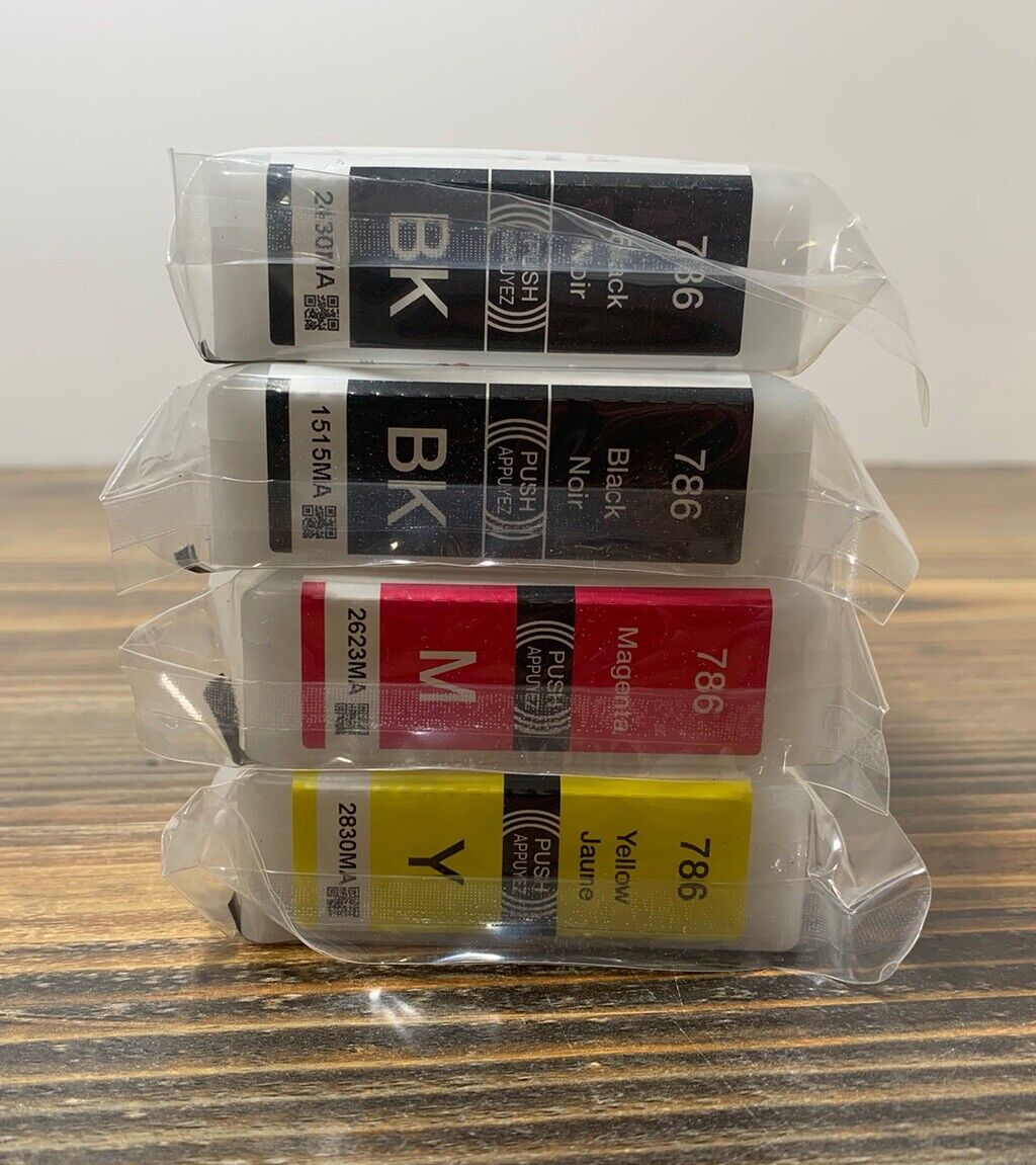 Epson 786 2 Black Bk, Magenta, Yellow T786120-BCS Standard Cartridge Ink SEALED