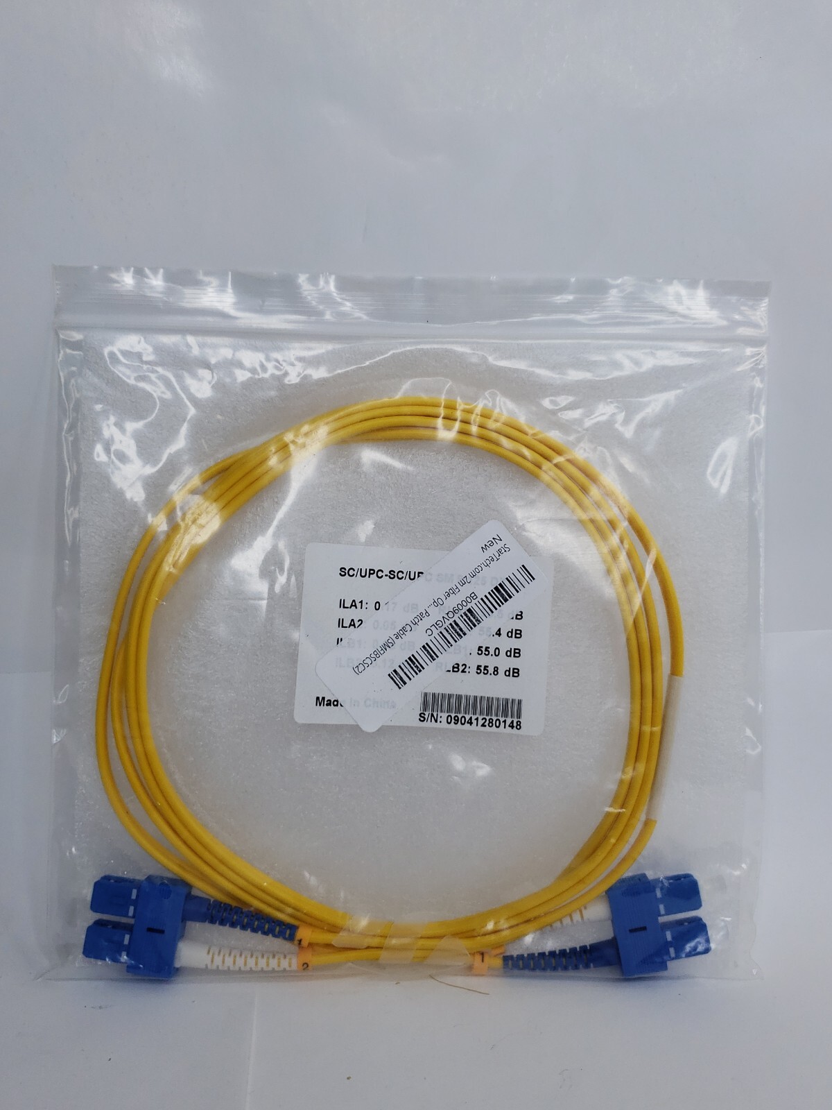 StarTech 2m Single-Mode Duplex 9/125 Fiber Optic Cable - SC/SC SMFIBSCSC2