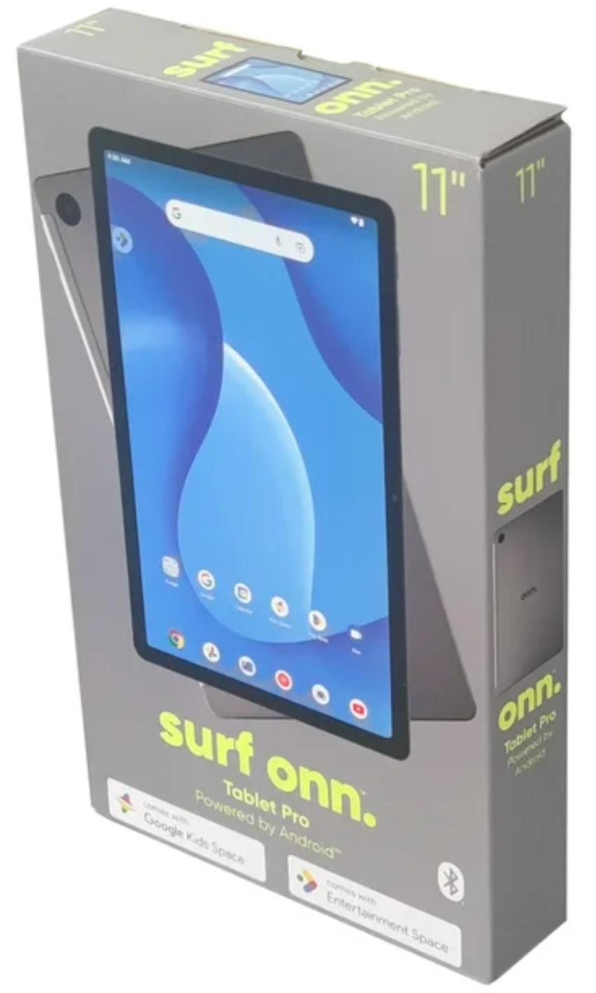 New Onn. Tablet Pro [2023] 11" (2000 x 1200) 128GB 4GB RAM Octa-Core 8MP Android