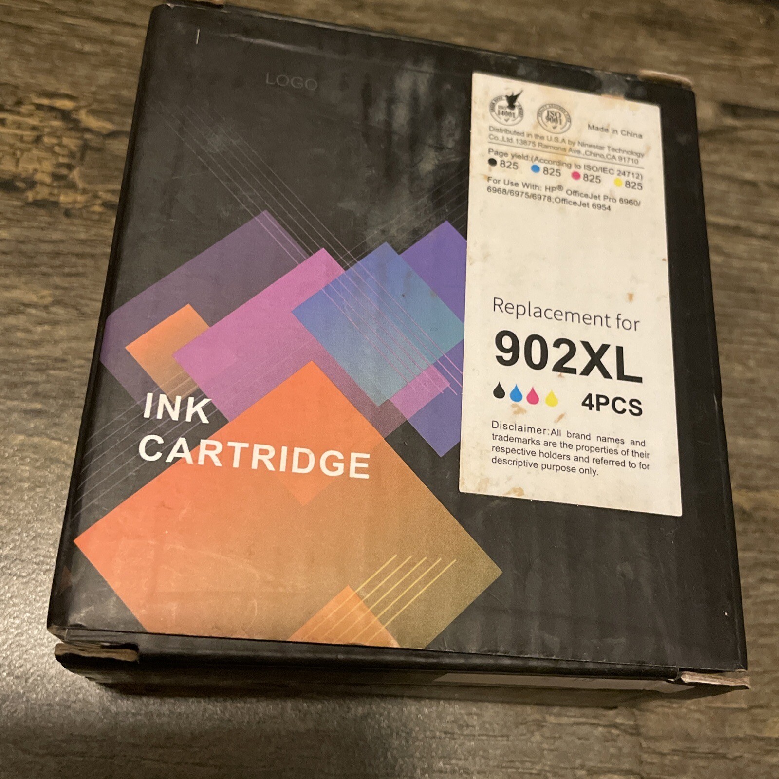 4-PACK HP 902XL BLACK & 902 COLOR INK  OFFICEJET 6975 6978