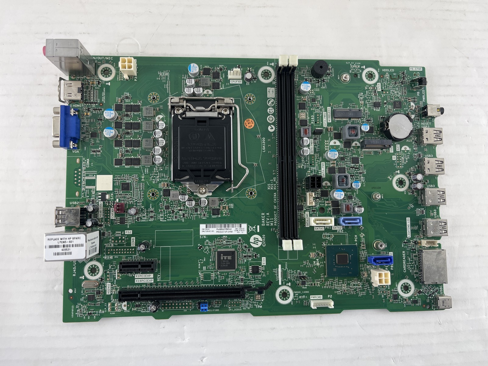 L75365-001 HP TG01 TP01 TE01 BAKER Desktop Motherboard original HP mainboard