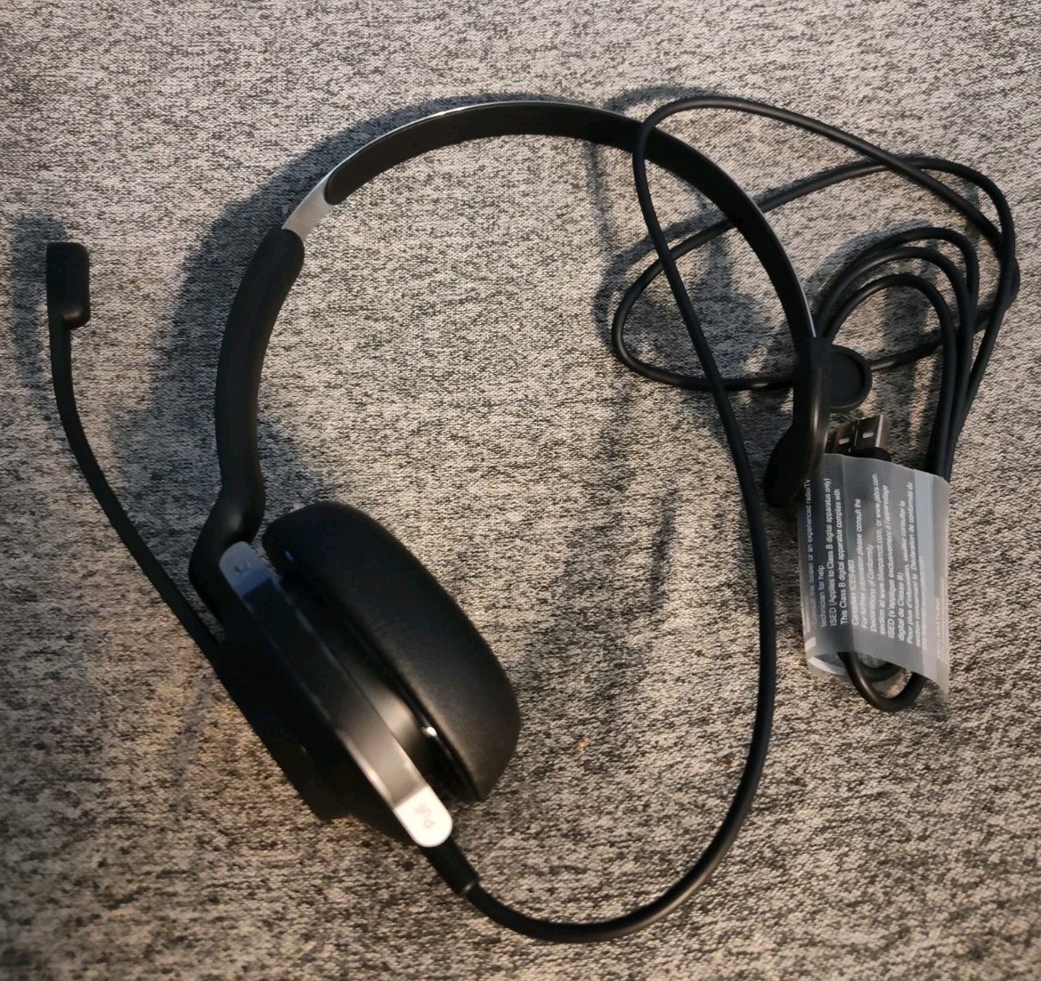 Jabra Evolve2 30 USB wire Headset 2 Built-in Microphones.  Open Box.