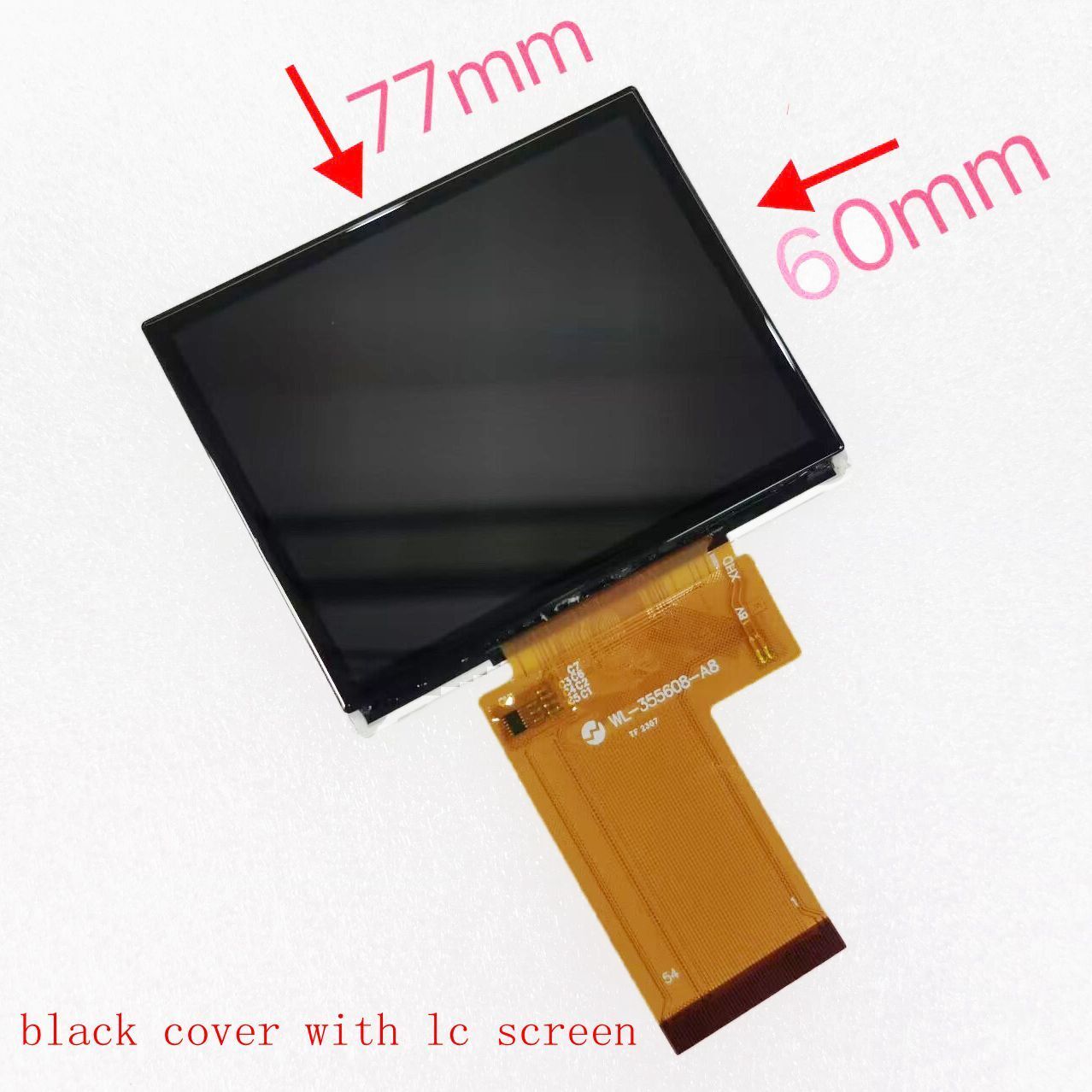 3.5Inch 54Pin For Anbernic RG35XX Plus IPS LCD Screen Display with Glass Cover