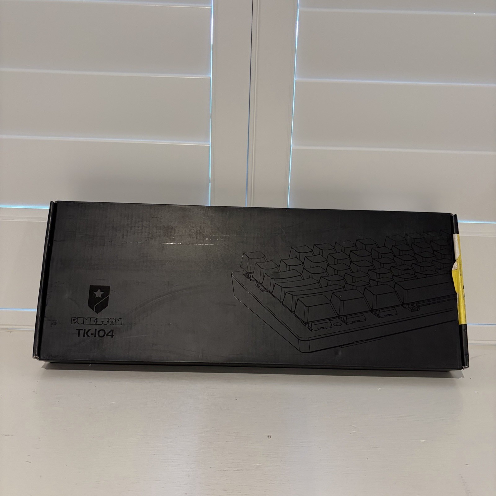 NIB Punkston TK-104 Black Mechanical Gaming Keyboard With Red Lights