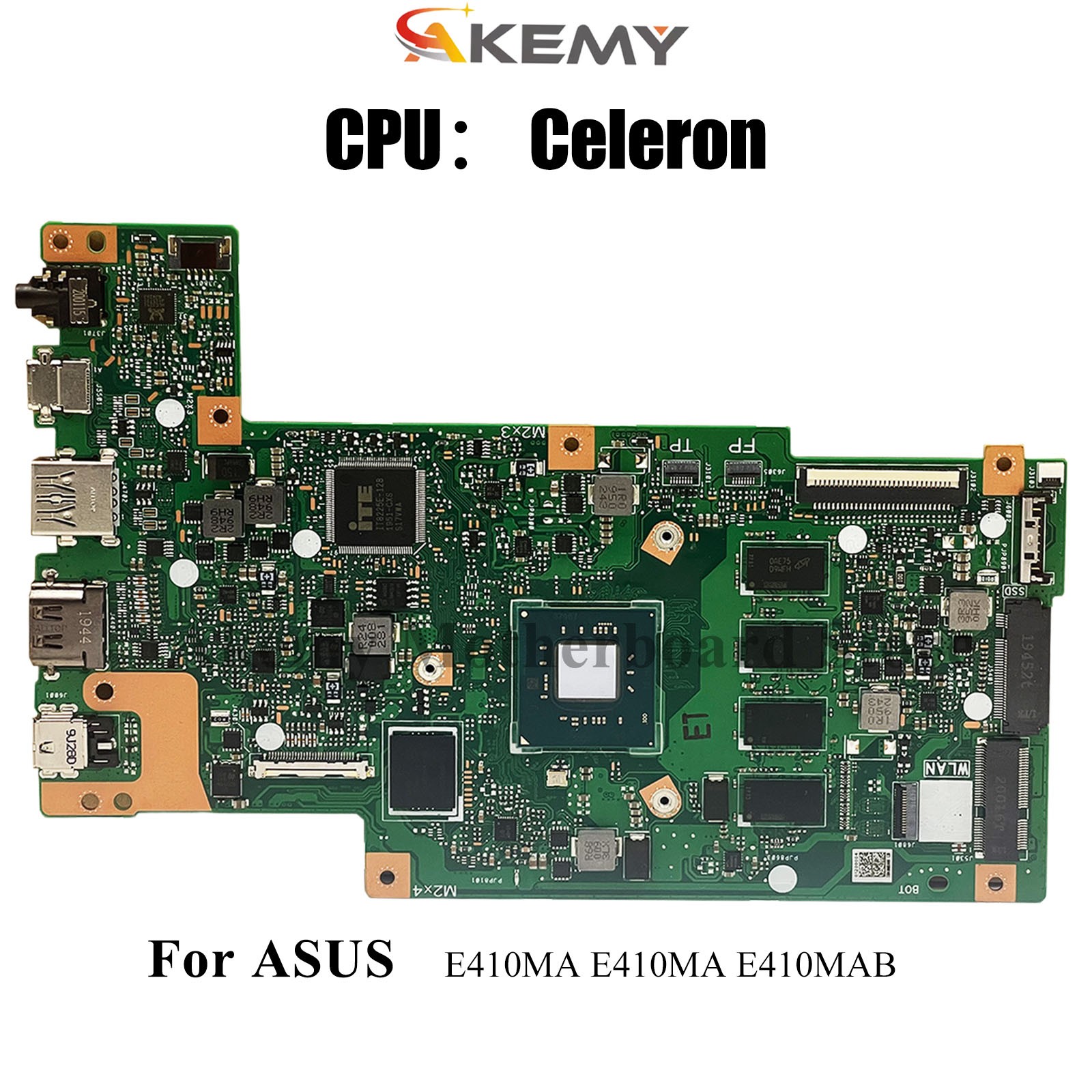 E410MA Laptop Motherboard For ASUS EeeBook E410M E410MAB Mainboard W/ CPU