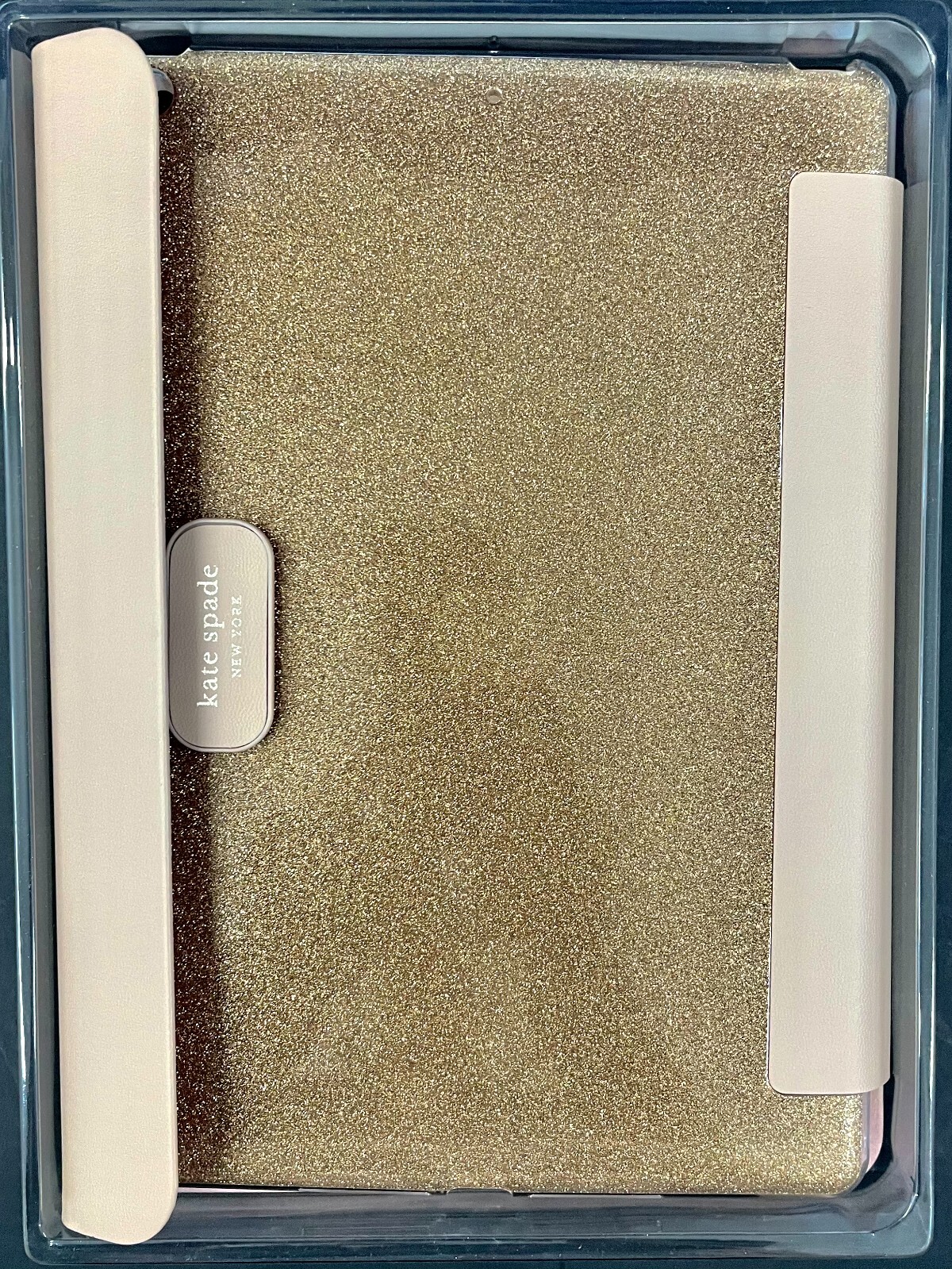 KATE SPADE Gold Glitter Holly 10.2" iPad Magnetic Folio Case