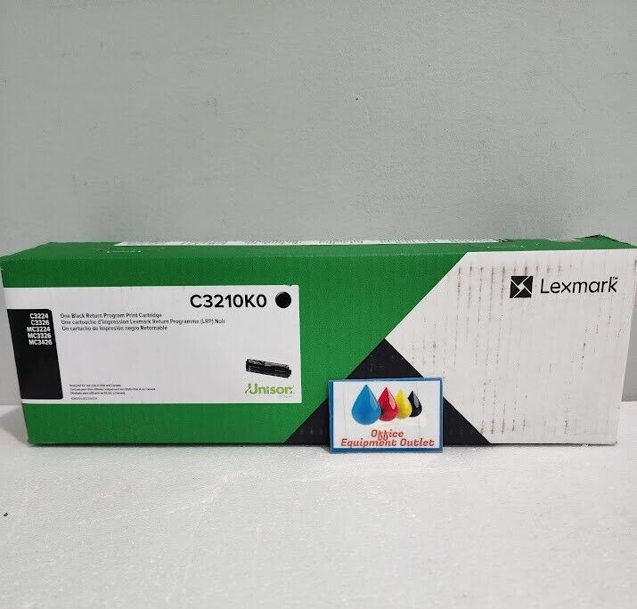 Lexmark C3210K0 Black Toner Cartridge