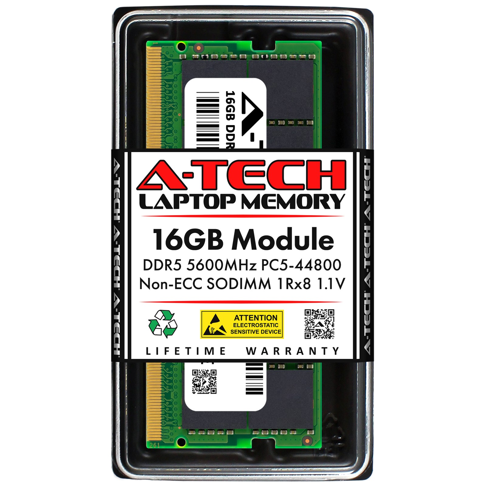 16GB DDR5 PC5-44800 SODIMM Replacement for Micron MTC8C1084S1SC56BD1 Memory RAM