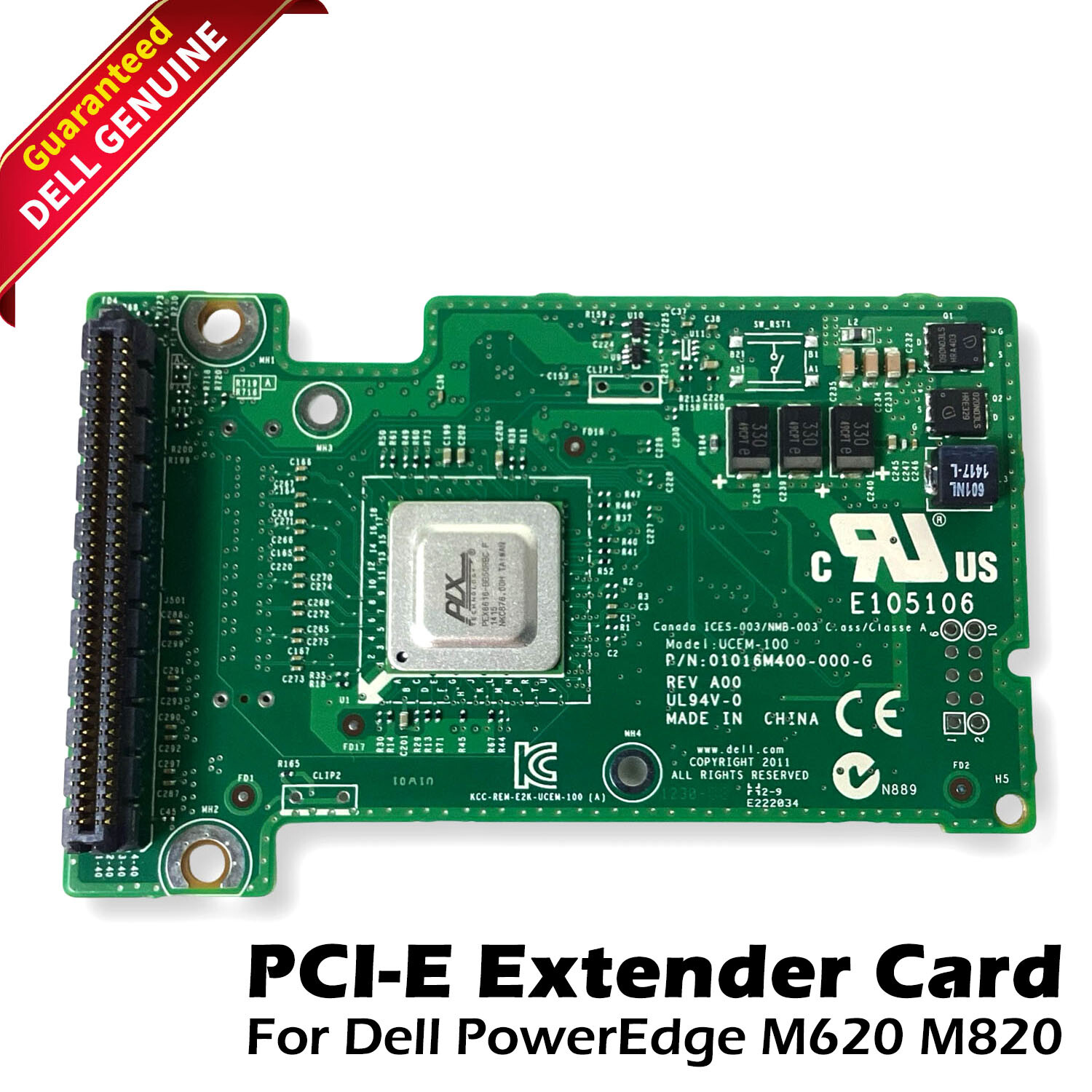 Genuine Dell PowerEdge M620 M820 SSD EMC Extender Modular Card PCI-E VJDTW