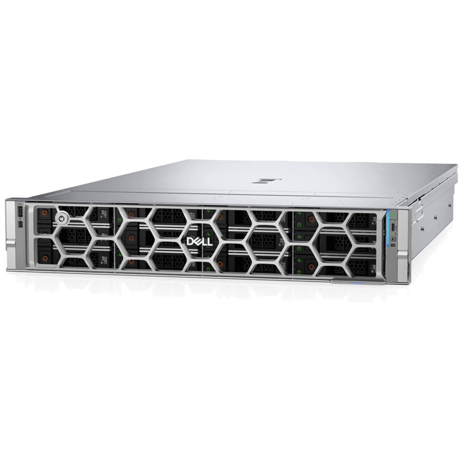Dell R7725 PowerEdge Server 2x EPYC 9555 64C 256GB 12x 24TB 7.2K SATA H965i