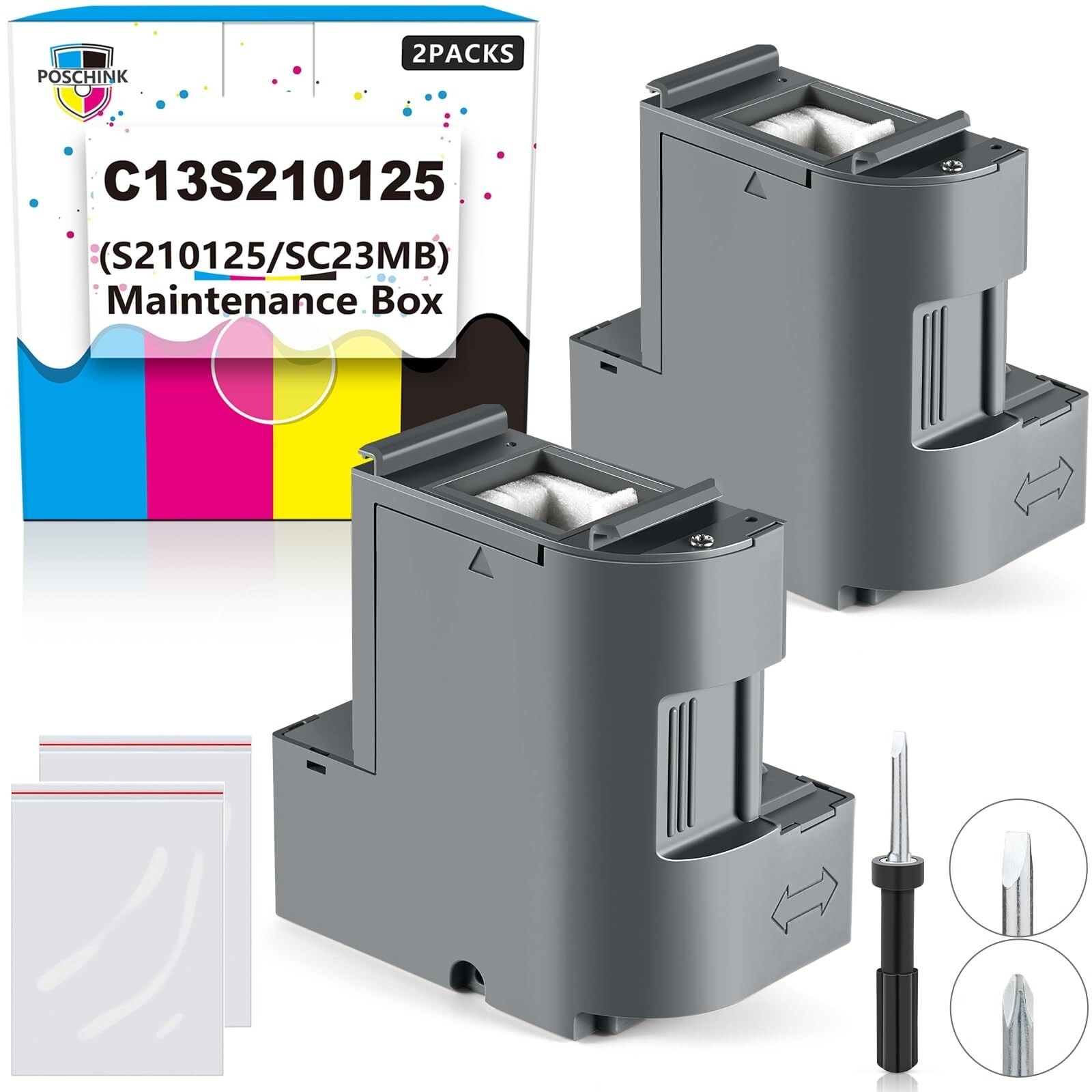 C13S210125 Ink Maintenance Box (S210125/SC23MB), Waste Ink Tank Replacement C...