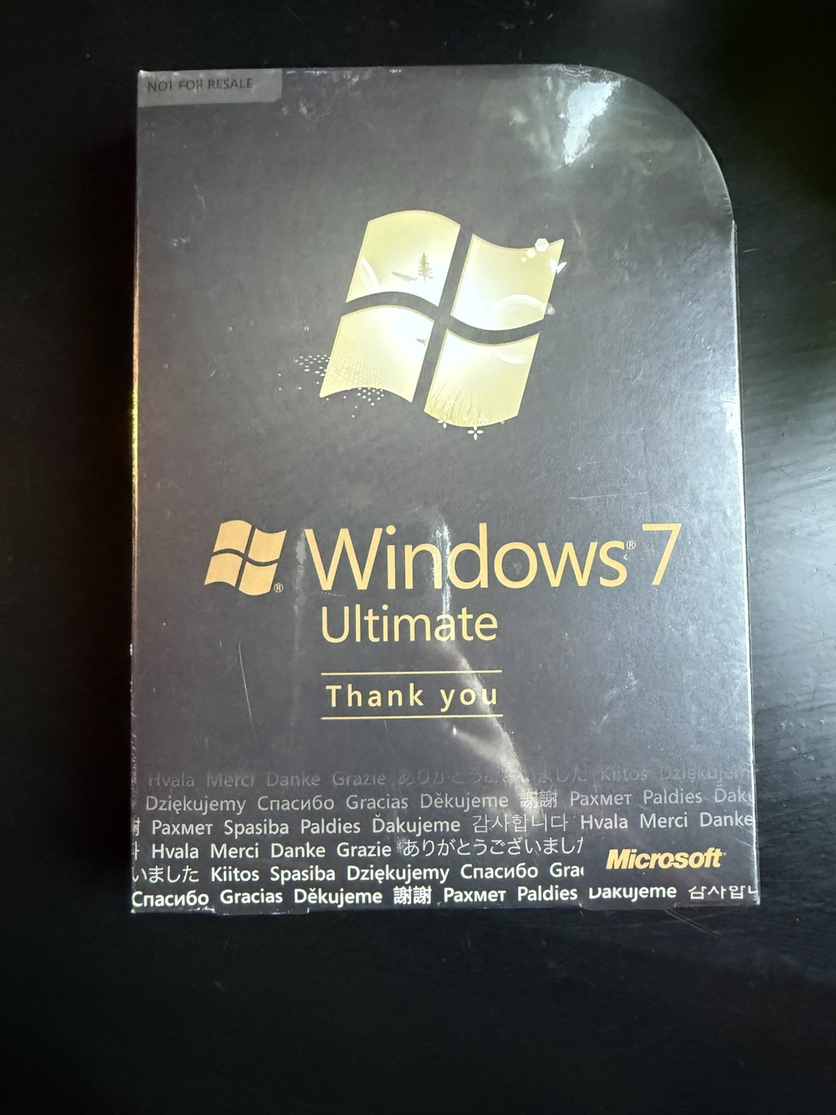 Microsoft Windows 7 Ultimate THANK YOU EDITION, new, sealed, very rare