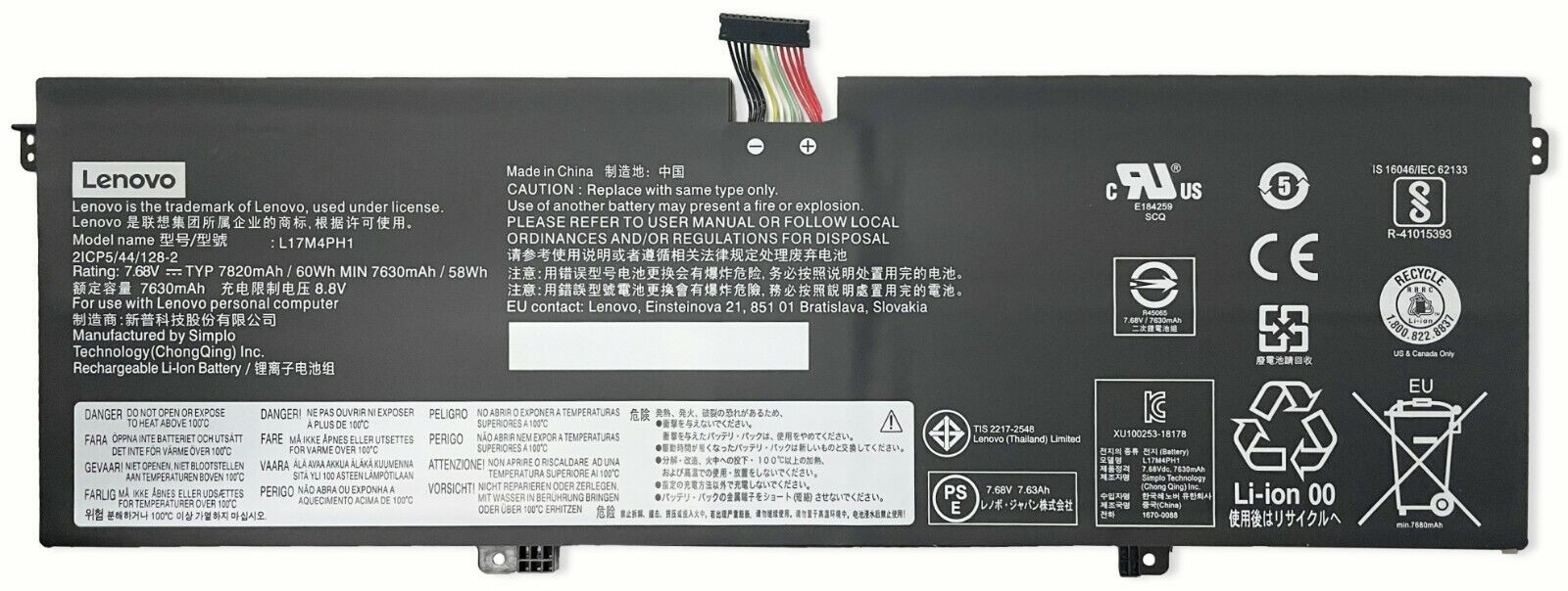 Genuine Battery L17C4PH1 L17M4PH1 For Lenovo YOGA C930-13IKB 7 Pro-13IKB Series
