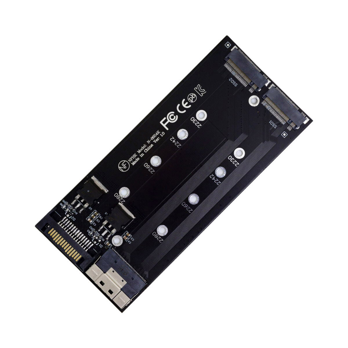 Cablecy  Raid Card VROC Slimline SFF-8654 8X Raid0 Hyper Adapter Dual 2X NVME