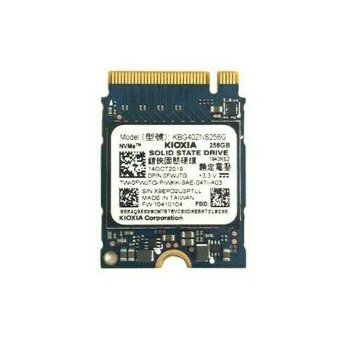 Toshiba (KIOXIA) 256GB PCIE NVME 2230 SSD (KBG40ZNS256G) (OEM) 30mm