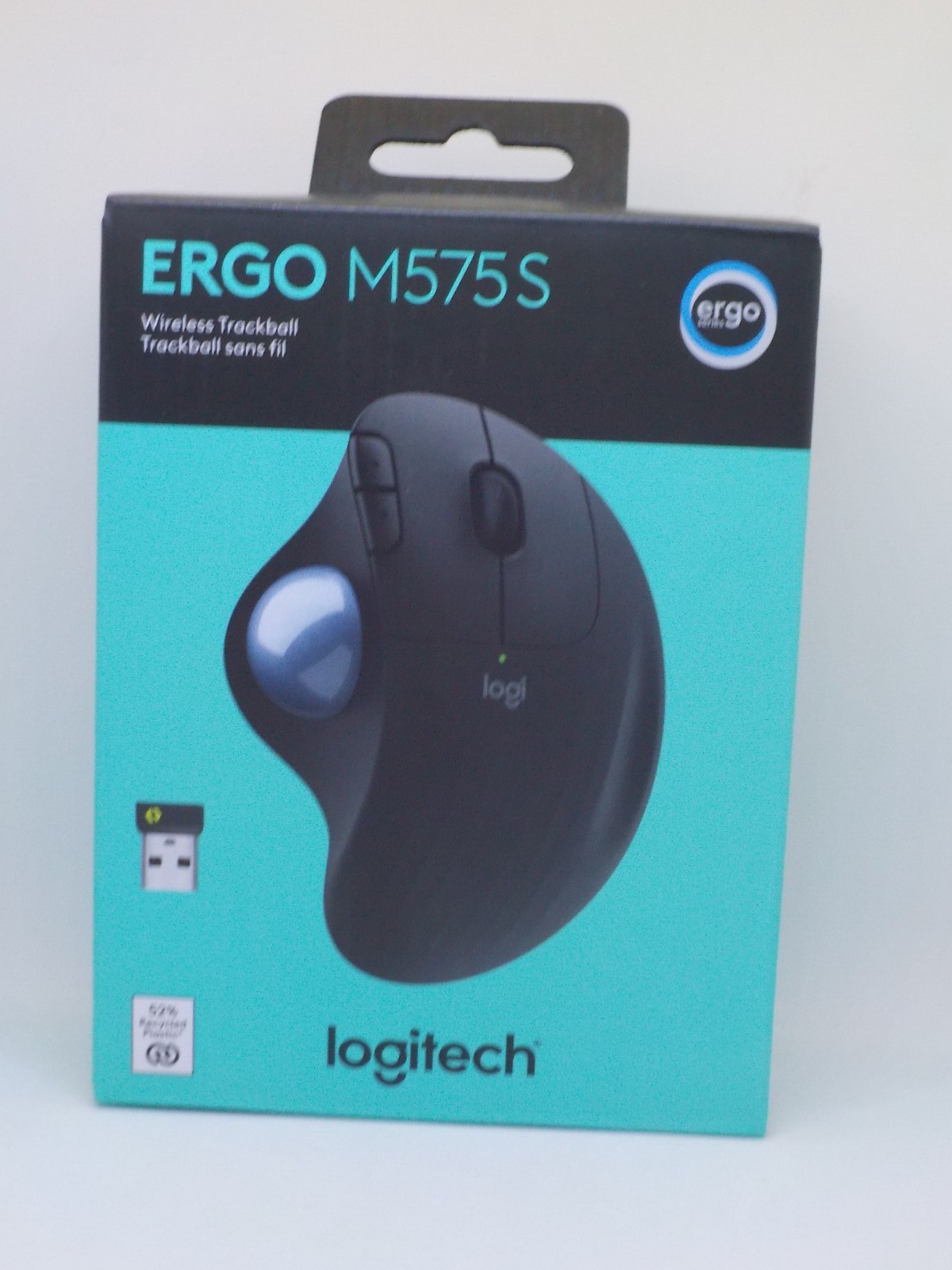 New Logitech Ergo M575S Wireless Trackball Mouse, Wireless Ergonomic Mouse
