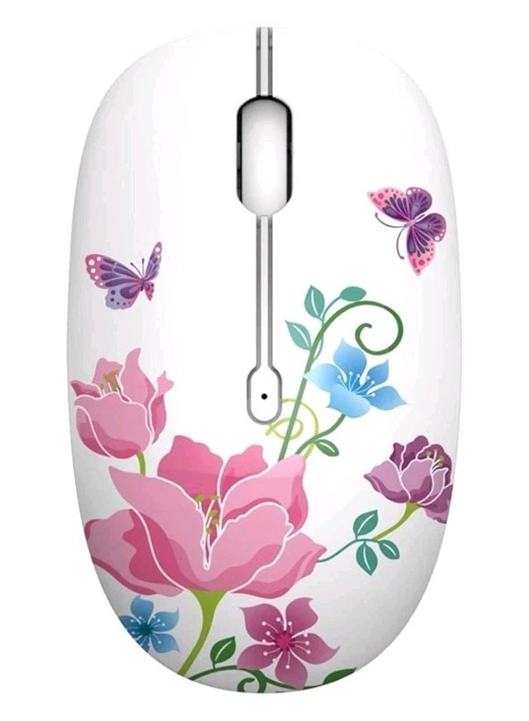 M101 Wireless Mouse, Cute Computer Mice for Laptop, Silent Click2.4GHz Optical,