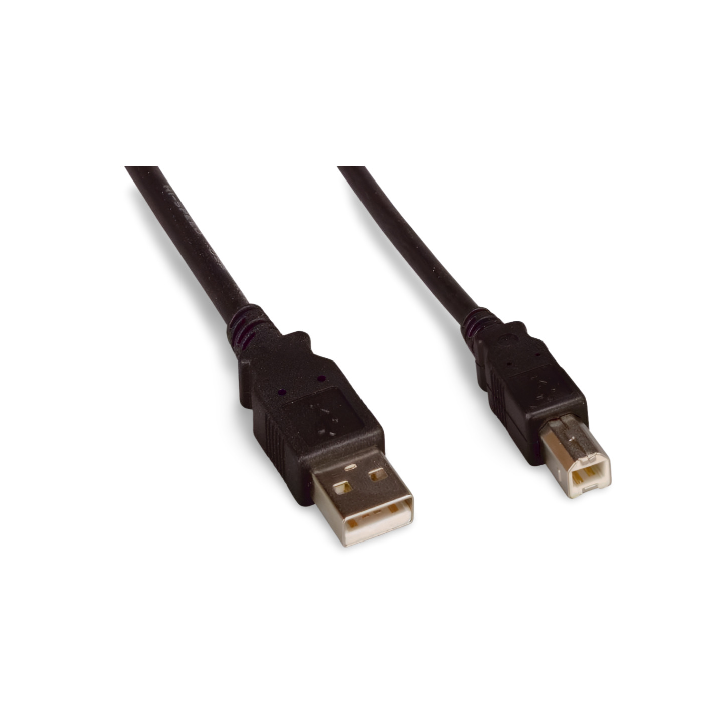 1ft USB 2.0 Computer Cable Type A Male to Type B Male - Black