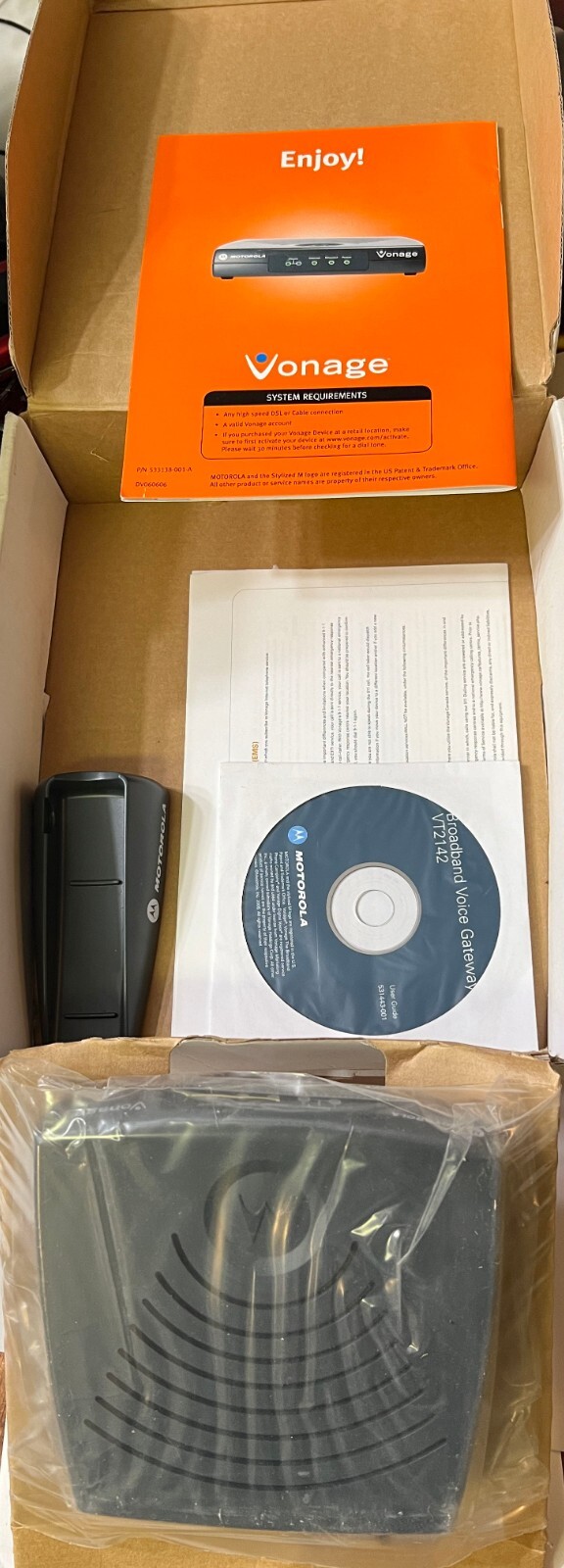 Motorola Broadband Voice Gateway VT2142-VD Vonage Router, NEW in box