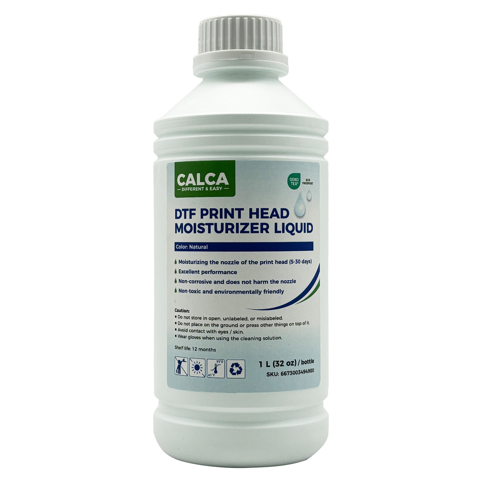 CALCA Direct to Transfer Film Printhead Moisturizing Liquid. 32 oz, 1L*5 Bottle