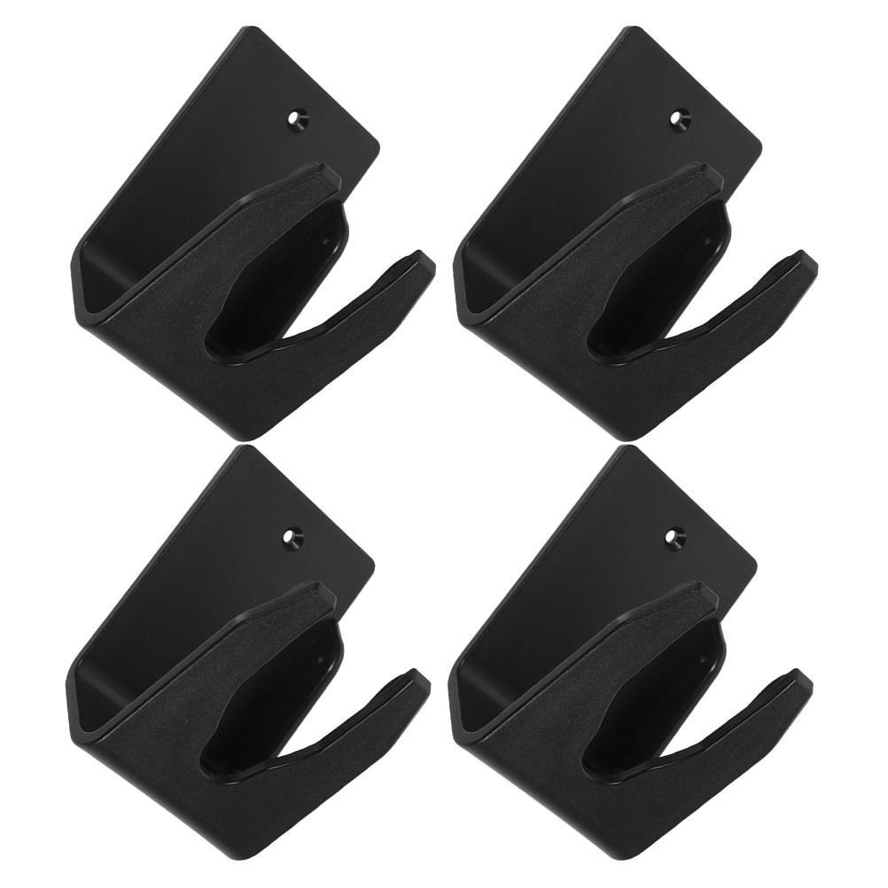 Reusable Universal Barcode Scanner Holder Black Plastic Wall Mount for Home Use