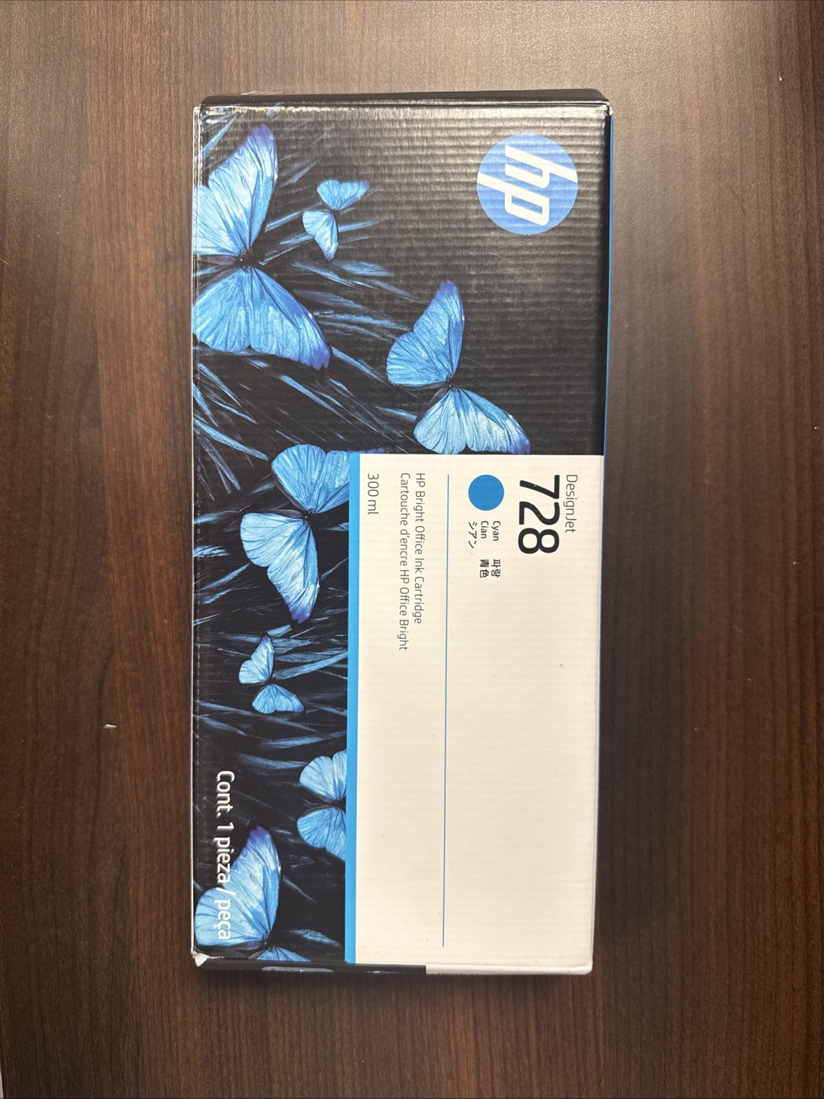 Genuine HP 728 300ml Cyan Ink Cartridge F9K17A DesignJet T730 T830 MFP -2025