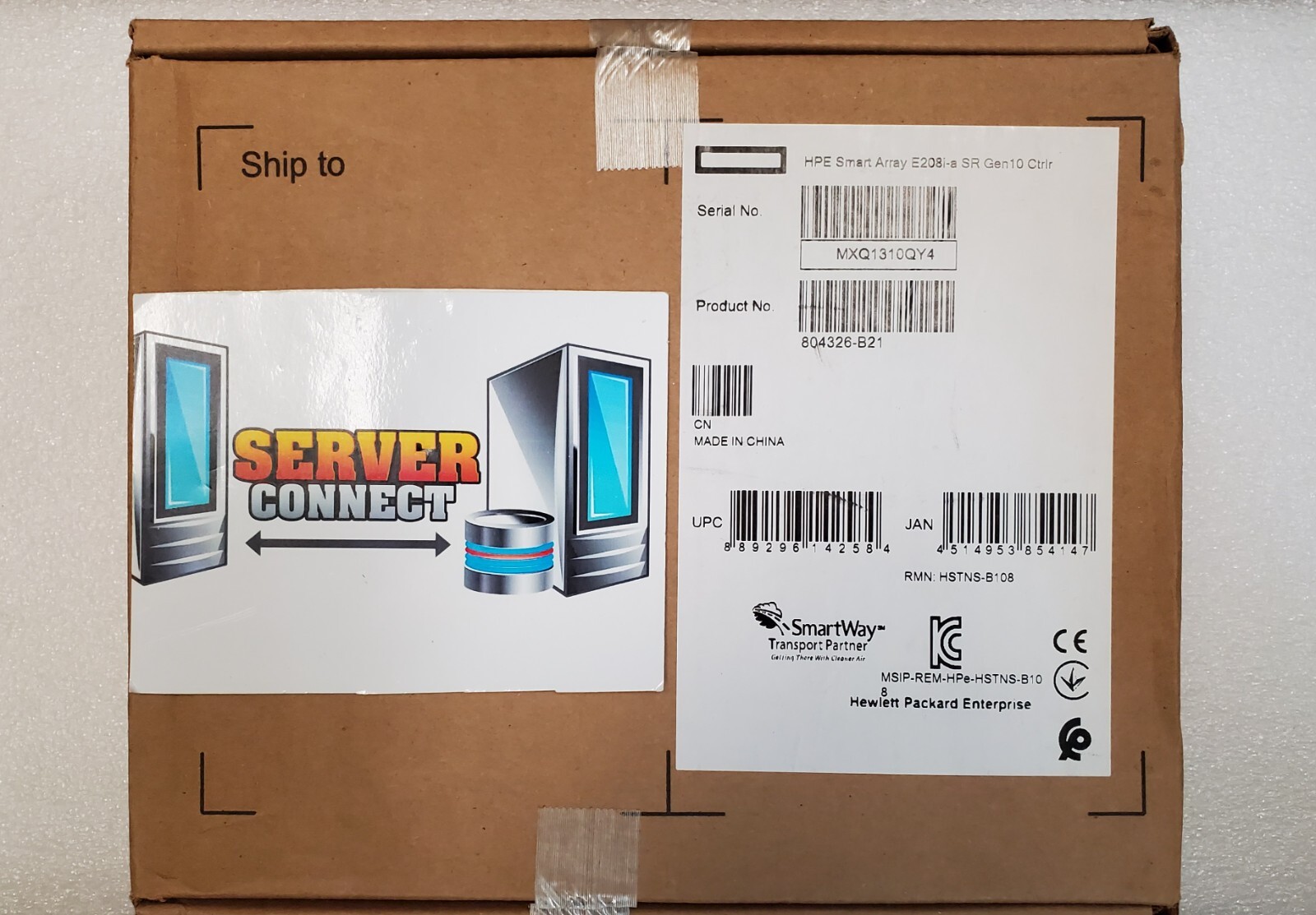 804326-B21 -- HP SMART ARRAY E208i-A SR G10 12G SAS CNTL