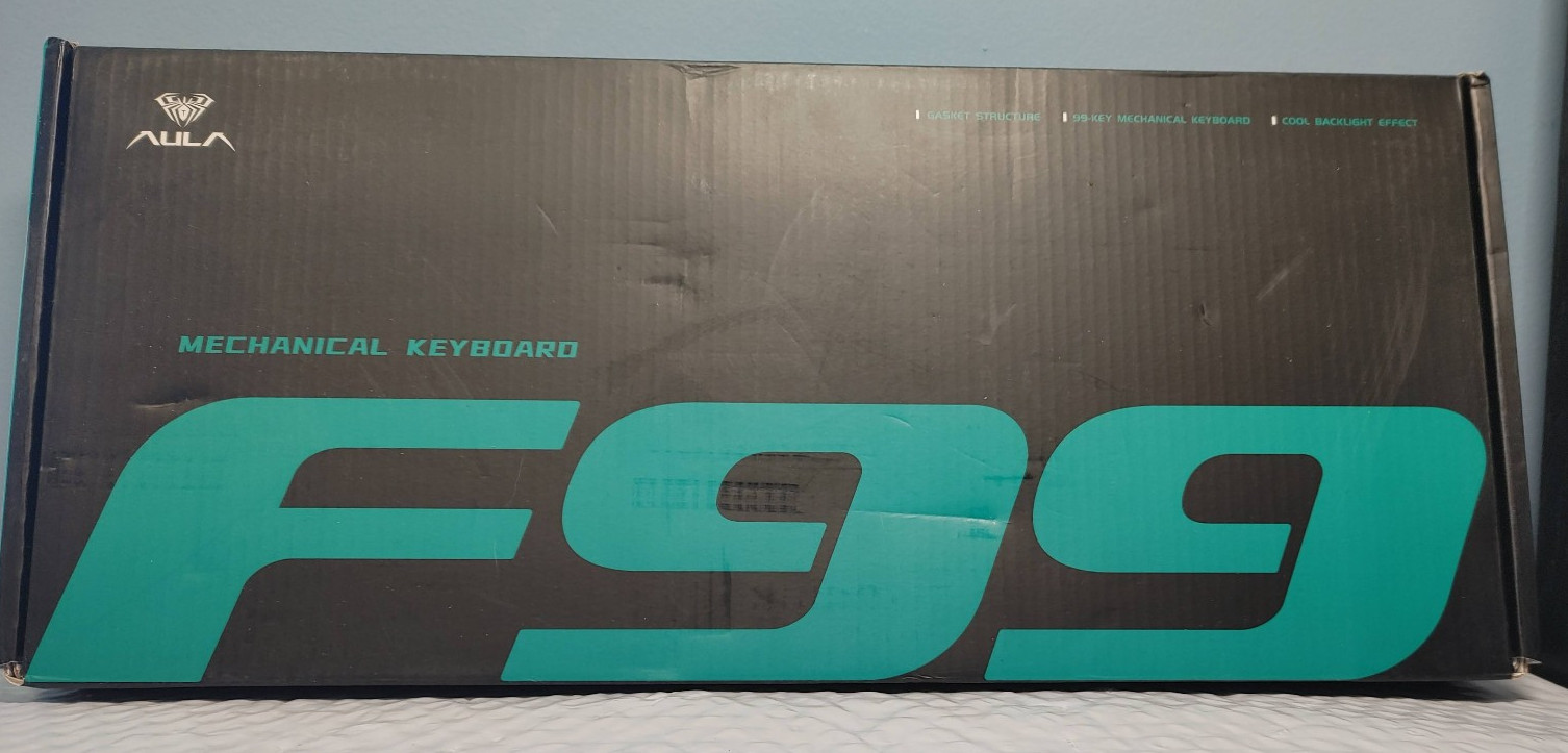 AULA F99 3 In 1 HOT-SWAPPABLE RGB GASKET Wireless Mechanical RGB Keyboard -New