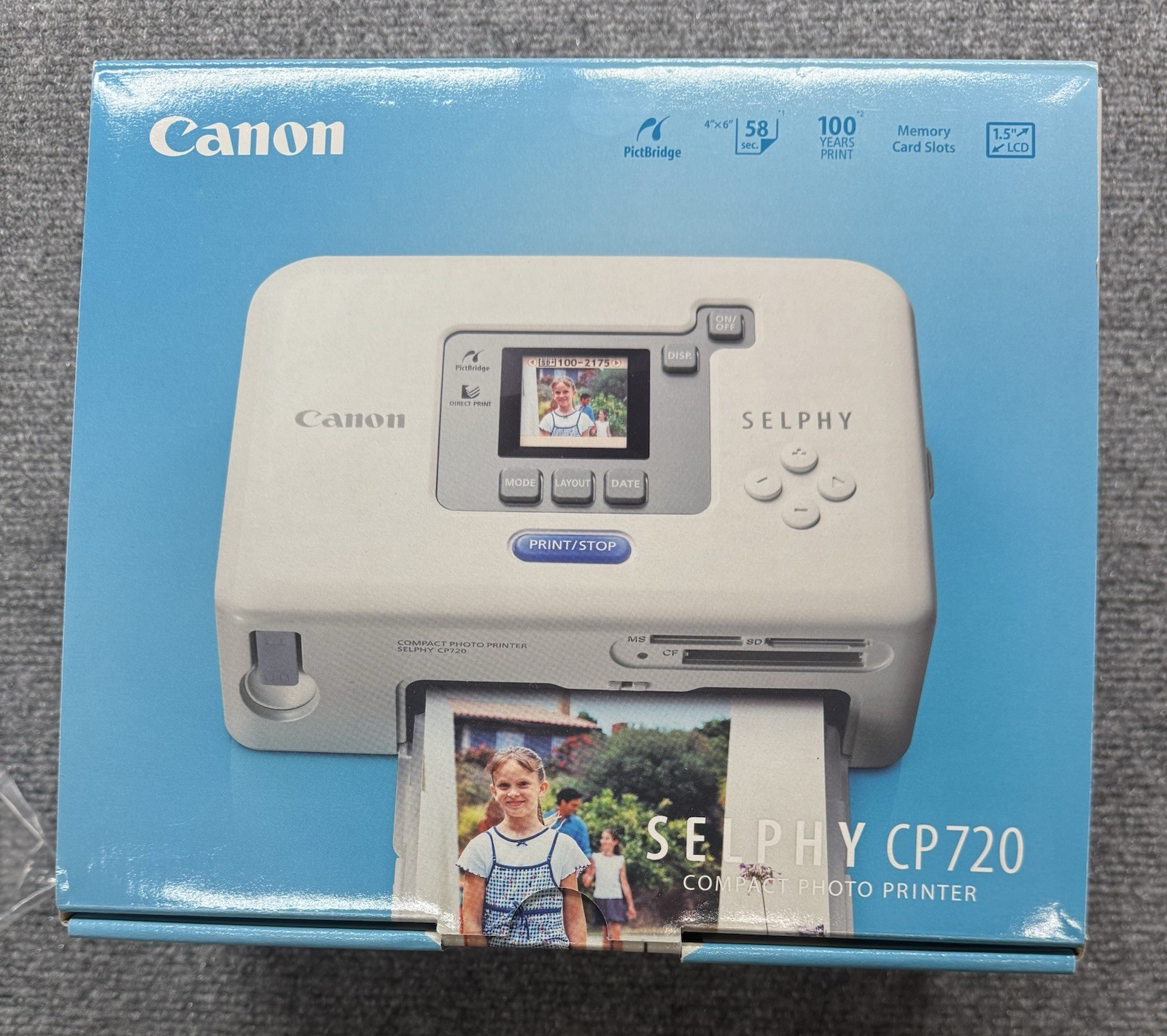Canon SELPHY CP720 Digital Photo Thermal Printer Instant Family Photos G2U