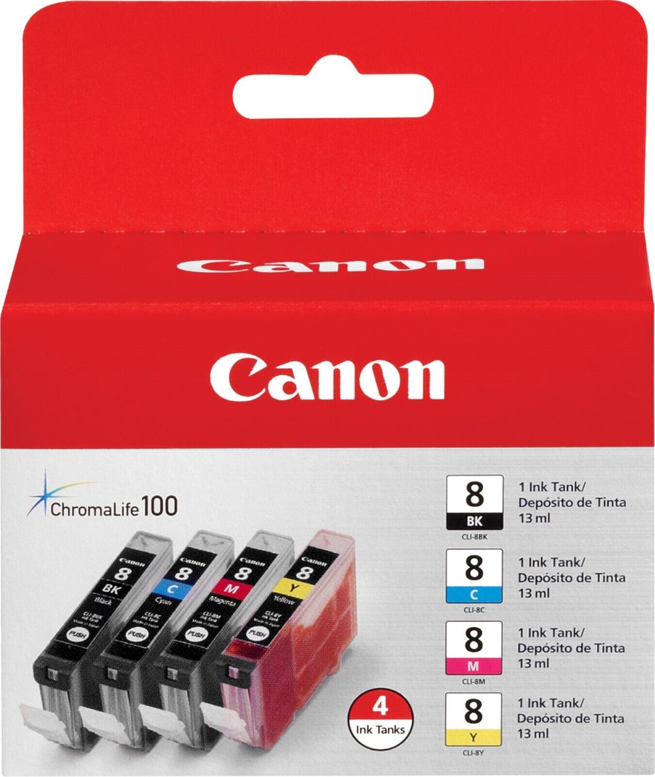 New Genuine Canon CLI-8 Black Color Ink Cartridge, PIXMA MP500, PIXUS iP4200