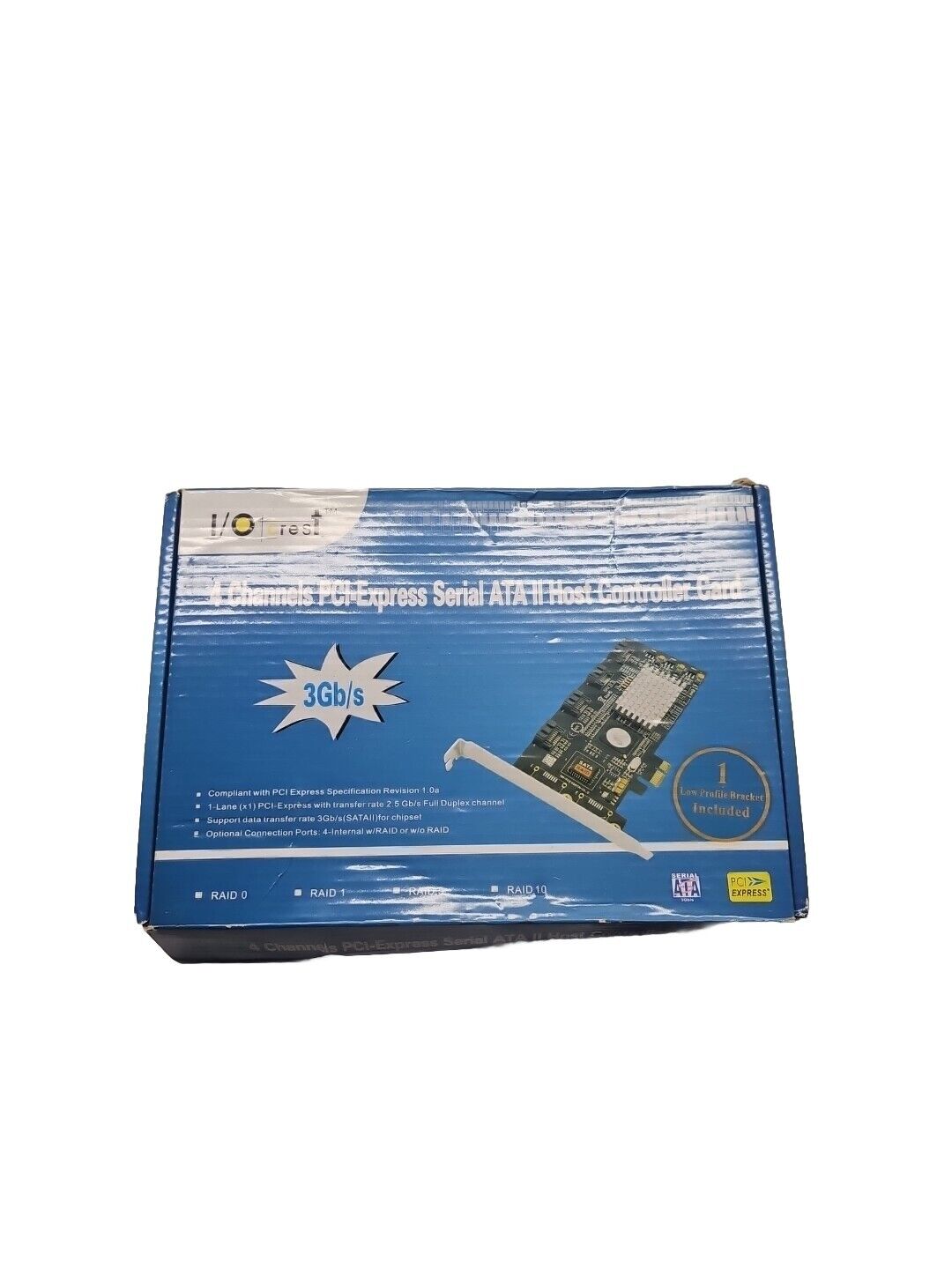 IOCrest SYBA SY-PEX40008 4 Channels PCI-E SATA HDD Controller Card w Heatsink