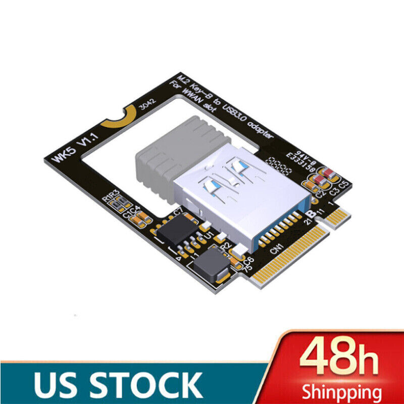 US STOCK Laptop M.2 B Key to Wireless WiFi Network Card USB 3.0 SSD  Converter