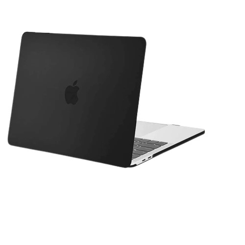 Sleek Black Hard Shell Case for MacBook Pro 13 with Keyboard Skin - A2159 A1989