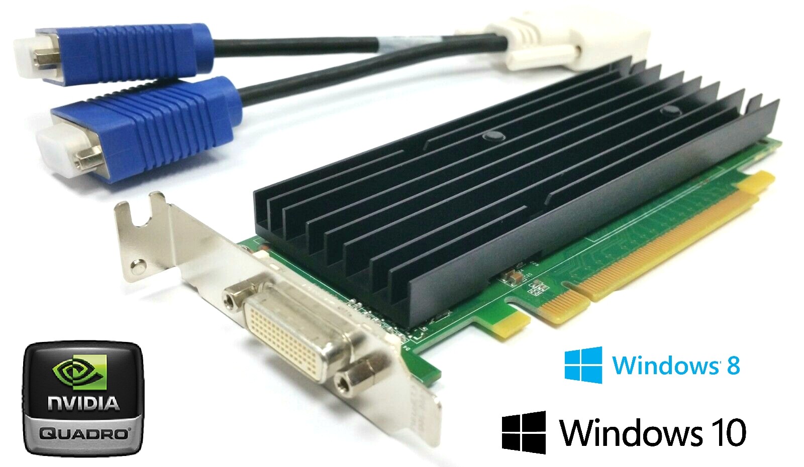 OPTIPLEX SFF DT DELL Low Profile Half Height Two Monitor VGA Video Graphics Card