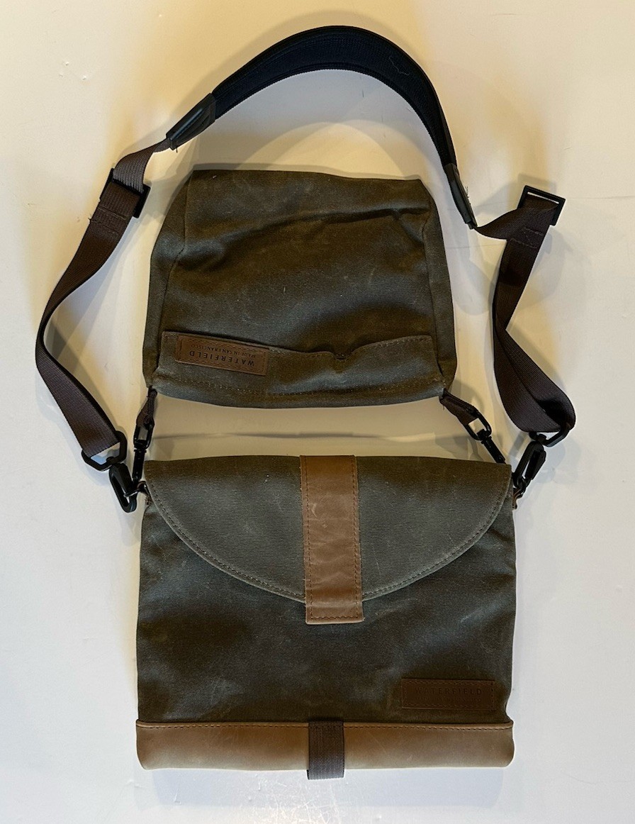 WaterField SFBags Waxed Canvas Leather iPad Sleeve Case Carry Strap Pouch Set