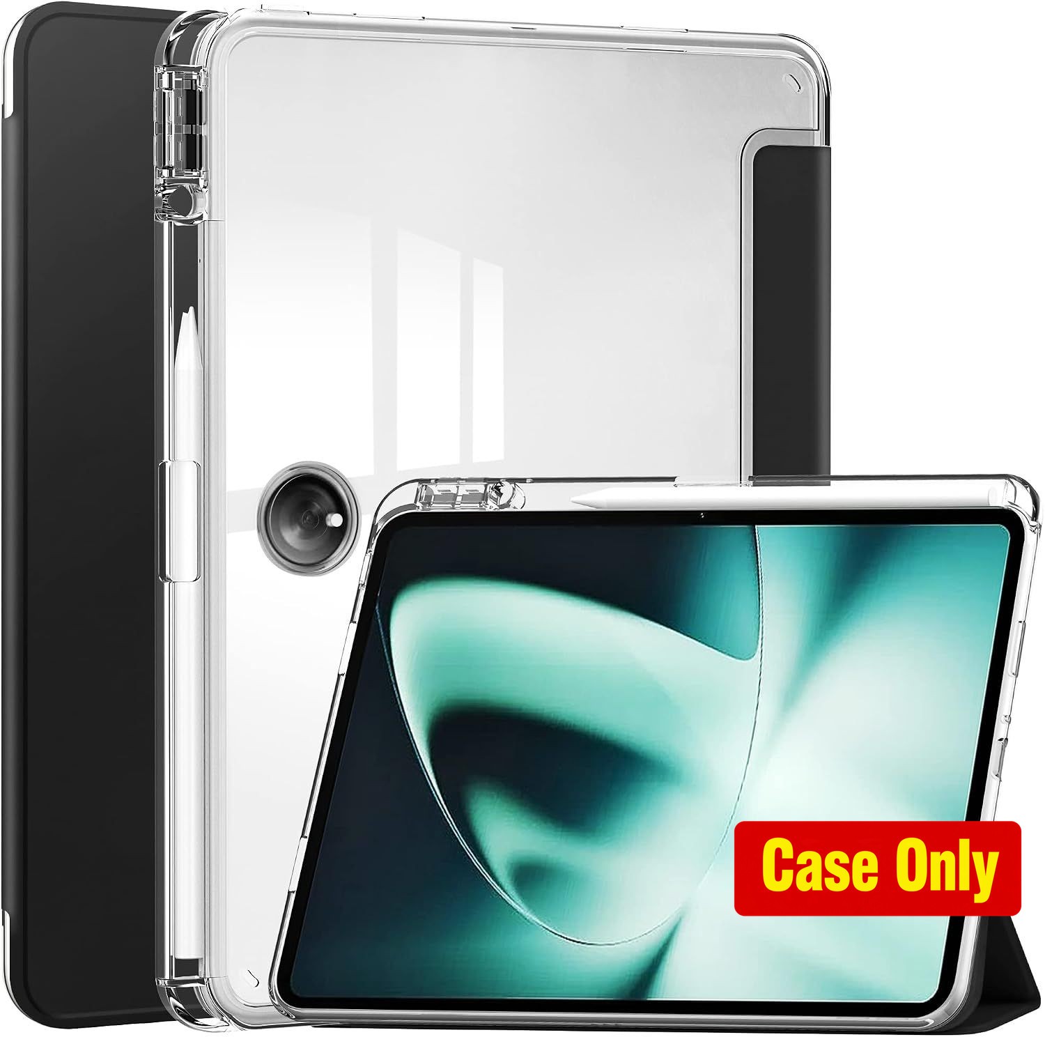 Case for OnePlus Pad 11.6 inch 2023, Transparent Hard Shell with Pen Holder