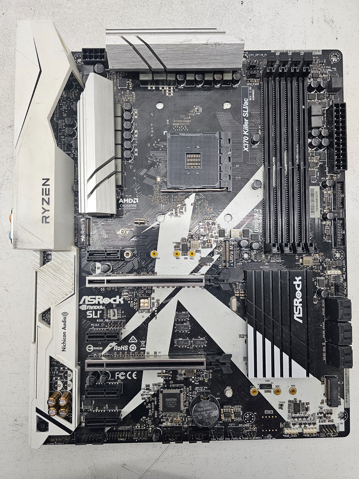 ASRock X370 Killer SLI/ac  AMD Motherboard AM4 DDR4 (FL)