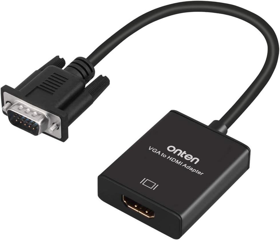 VGA to HDMI, 1080P HDMI Adapter (Male Female) for Computer, 1 Pcs 