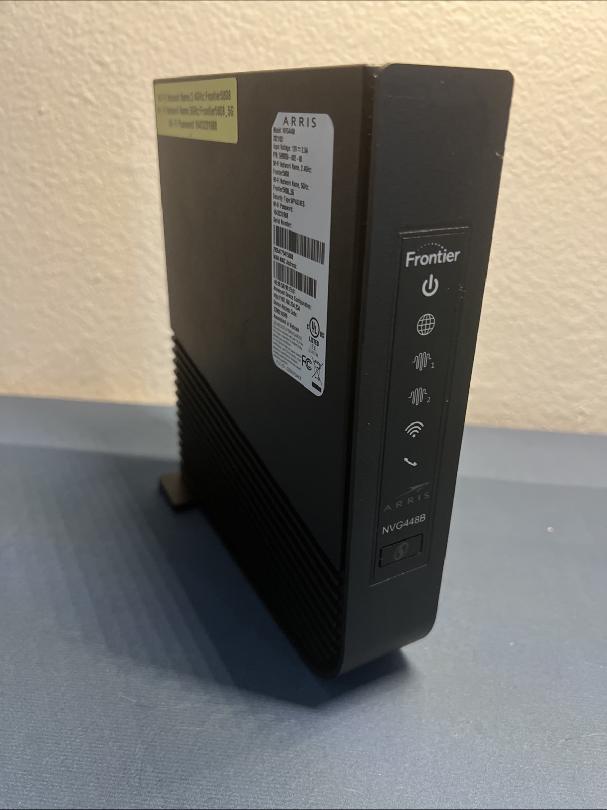 ARRIS Frontier Model NVG448B Router/Modem Combo No AC Adapter. Modem Only.