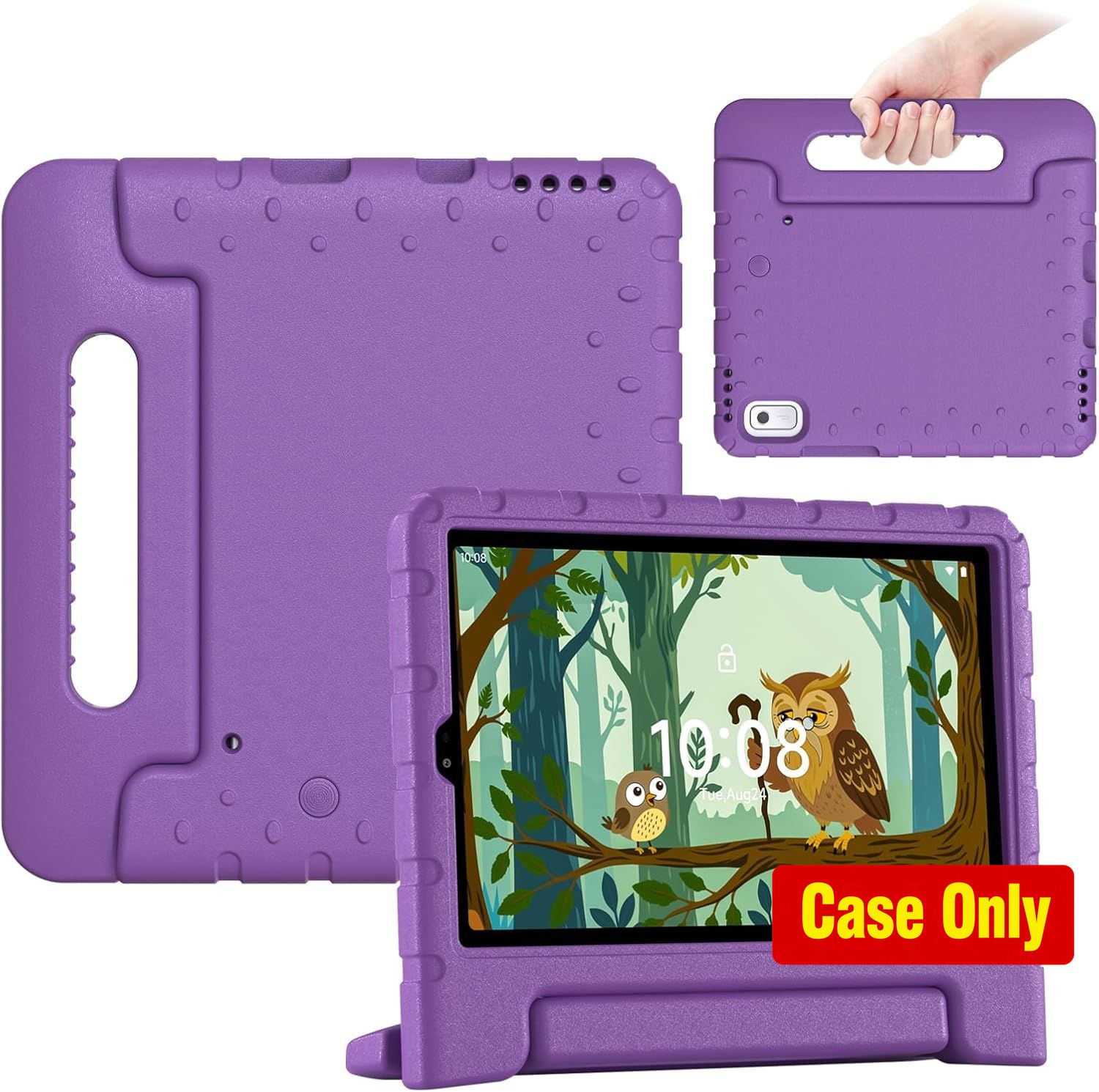 Shockproof EVA Foam Kids Case with Handle Stand for Lenovo Tab M9 2023 (Purple)