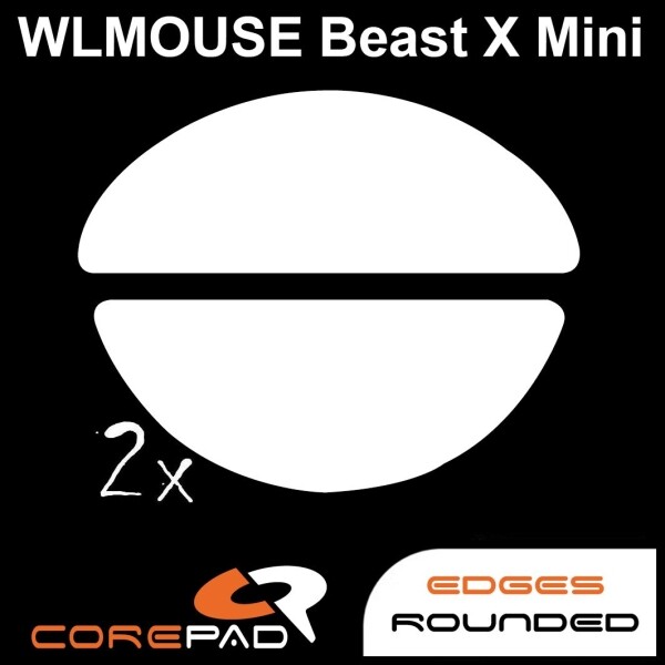 Corepad Skatez WLmouse BEAST X Mini Wireless Replacement Mouse Feet Teflon