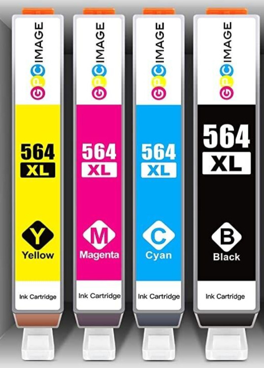564XL Compatible High Yield Ink Cartridges Replacement for HP 564XL,4/Pack