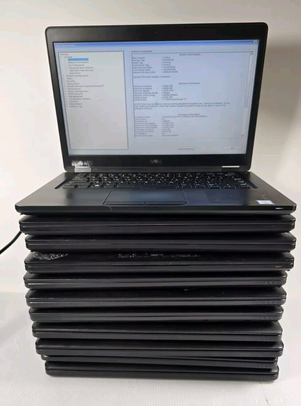 LOT of 11  Dell Latitude Laptop 5490 (x3) + 5480 (x1) + E5450 (×4) + E5470 (x3) 