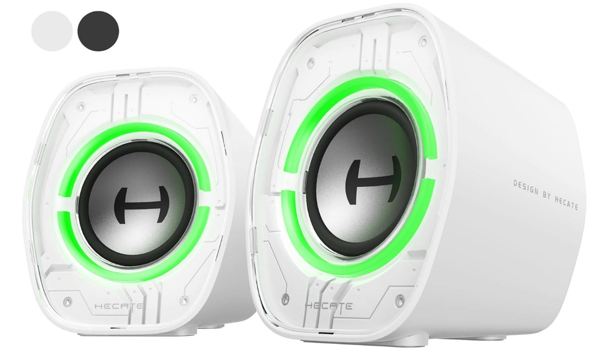 Edifier G1000 II RGB Gaming Speakers Bluetooth USB AUX 2.0ch White New Japan