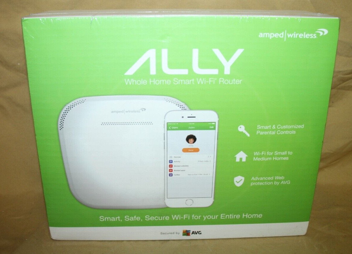 ALLY AMPED WIRELESS WHOLE HOME SMART WIFI ROUTER ALLY-1900 - SEALED - 