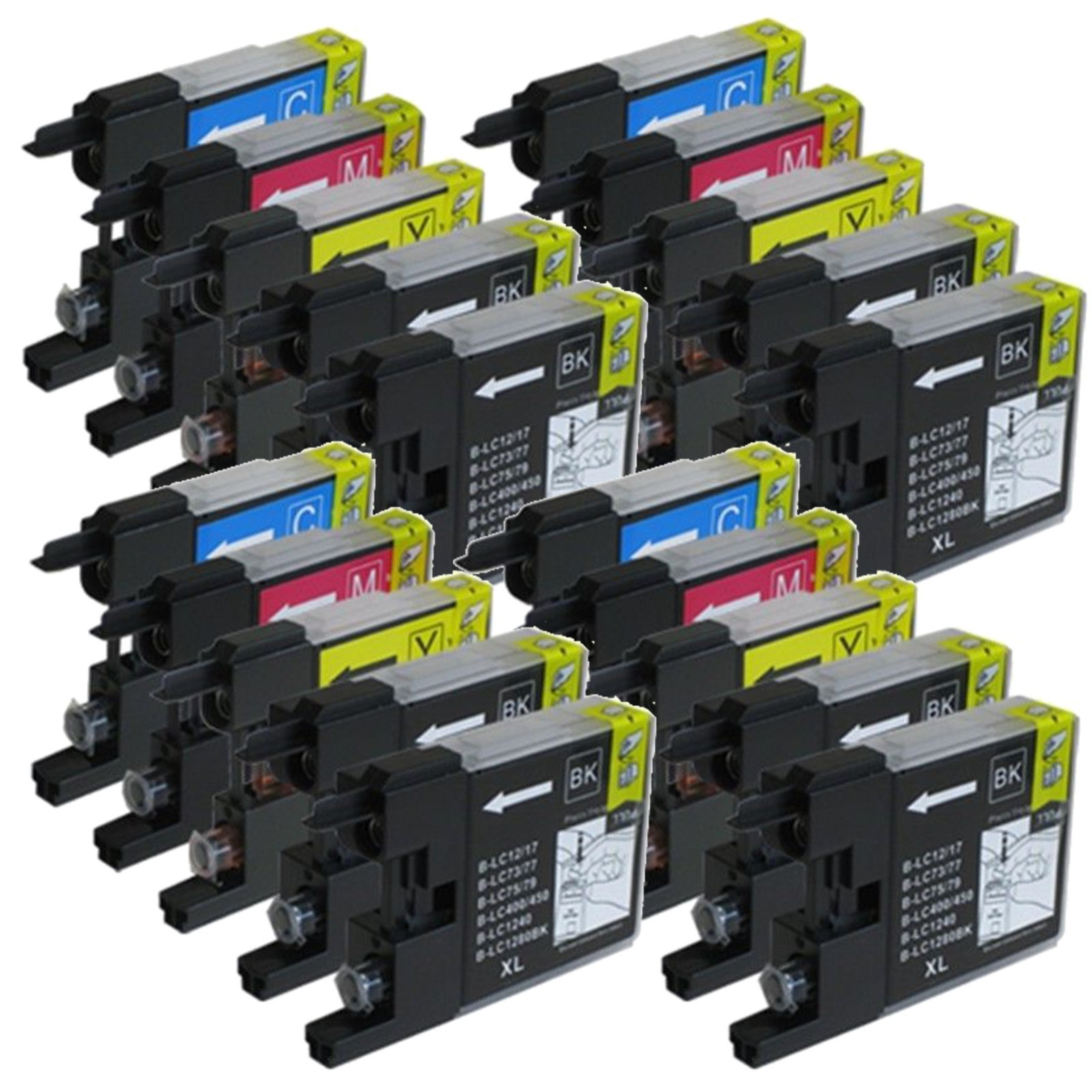 20 Pack LC75 LC-75 Ink Cartridge CompatibleFor MFC-J625DW MFC-J825DW MFC-J5910DW