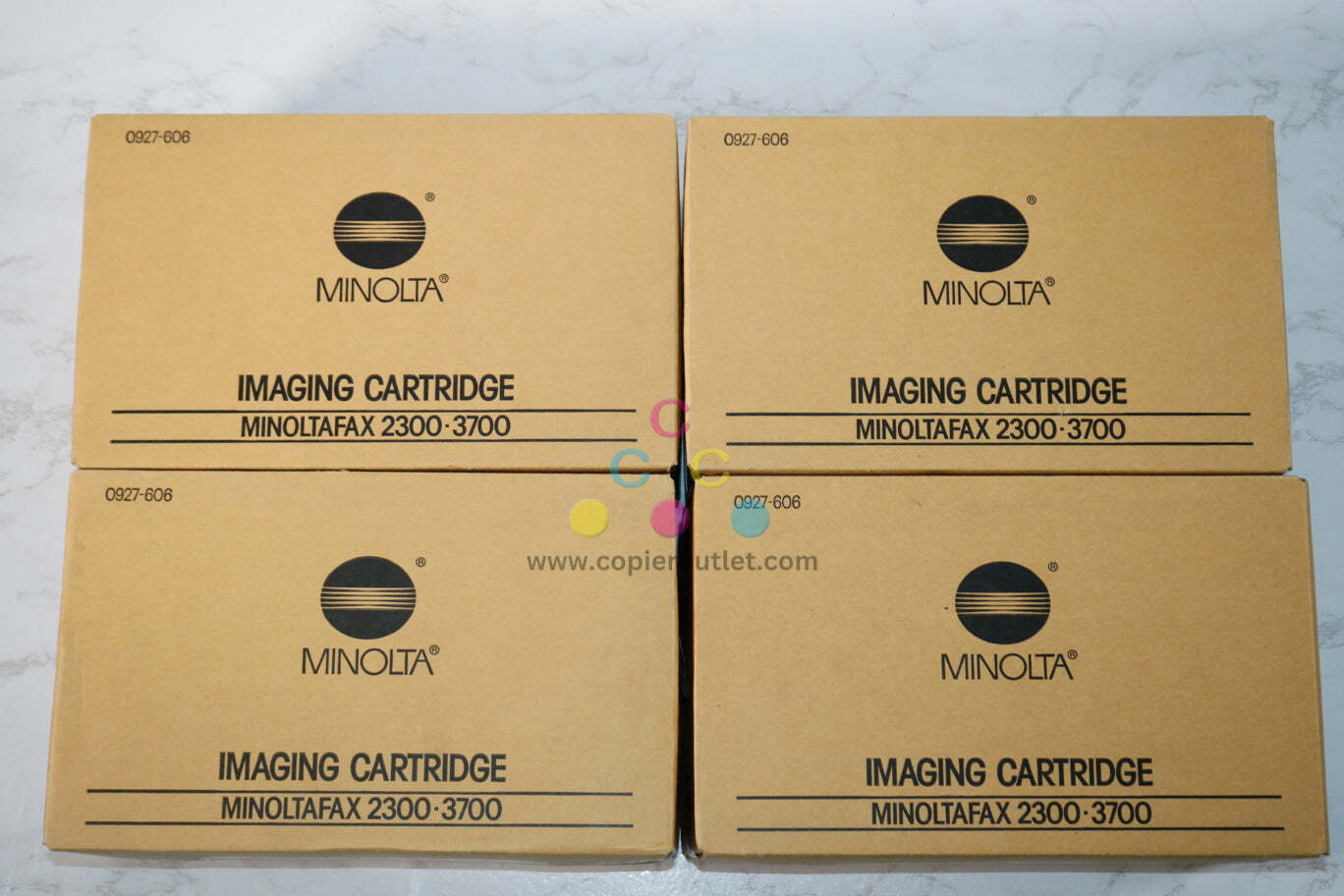 4 New OEM Konica Minoltafax 2300, 3700 Imaging Cartridges 0927-606, 0927606