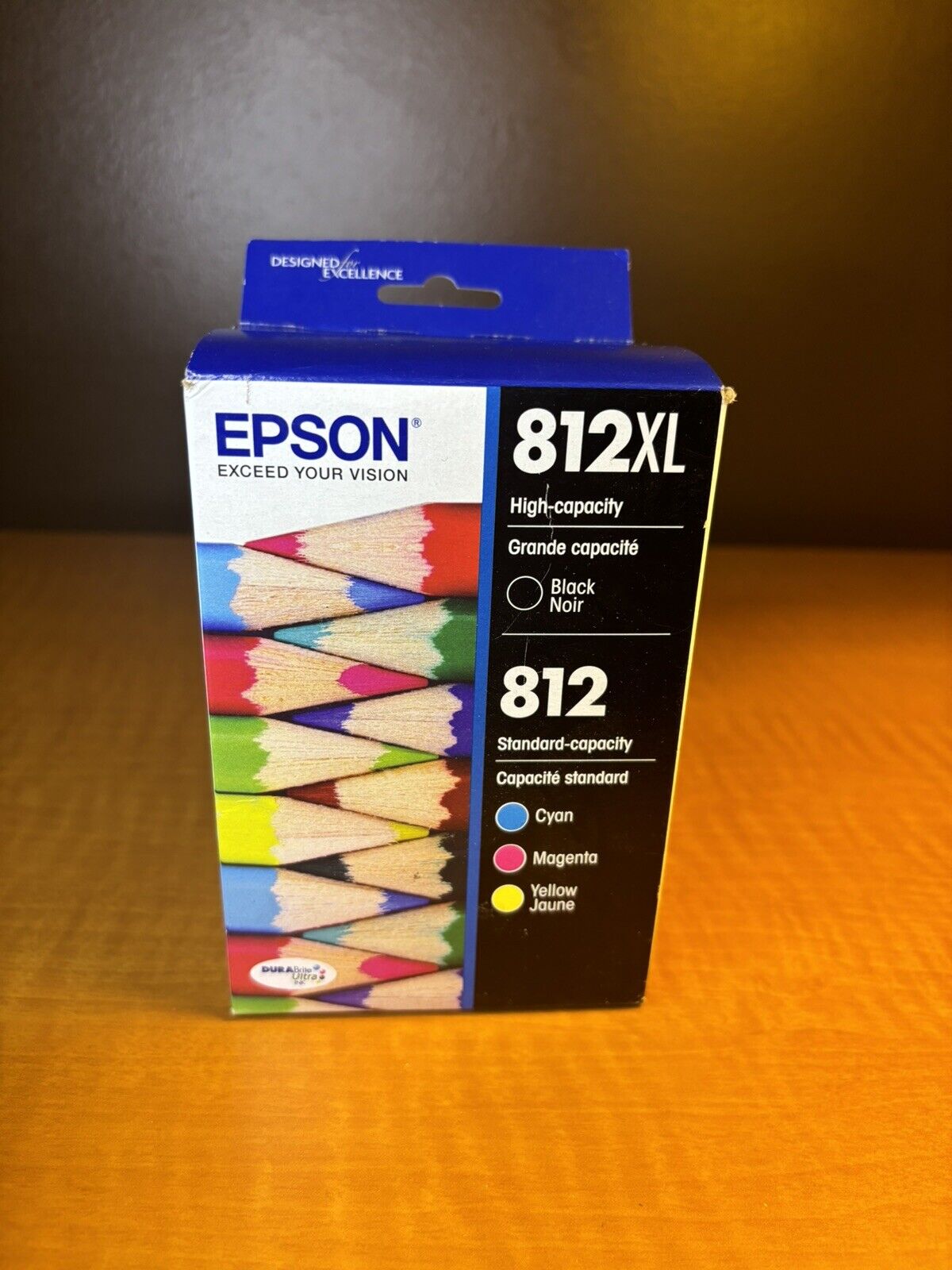 Epson OEM 812XL High-Capacity Black + 812, Cyan/Magenta/Yellow Expires 10/2024