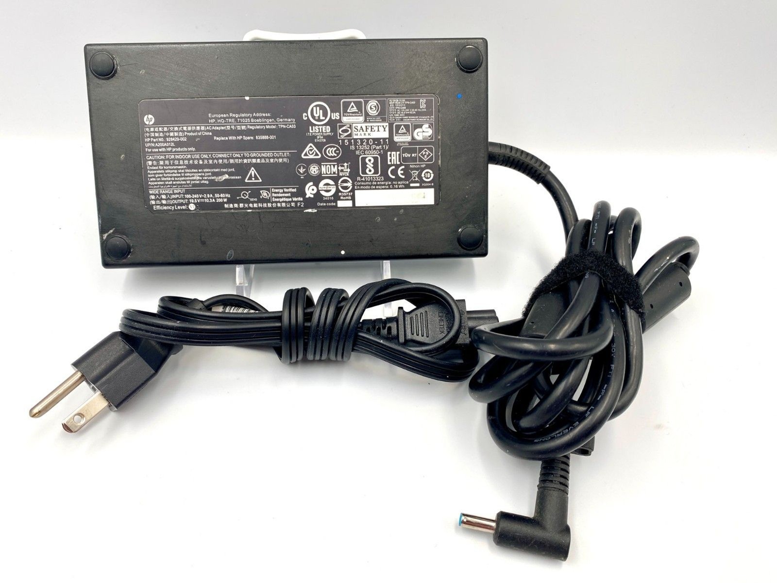 GENUINE OEM HP 200W AC POWER ADAPTER CHARGER 4.5MM 815680-002 835888-001 Blu Tip